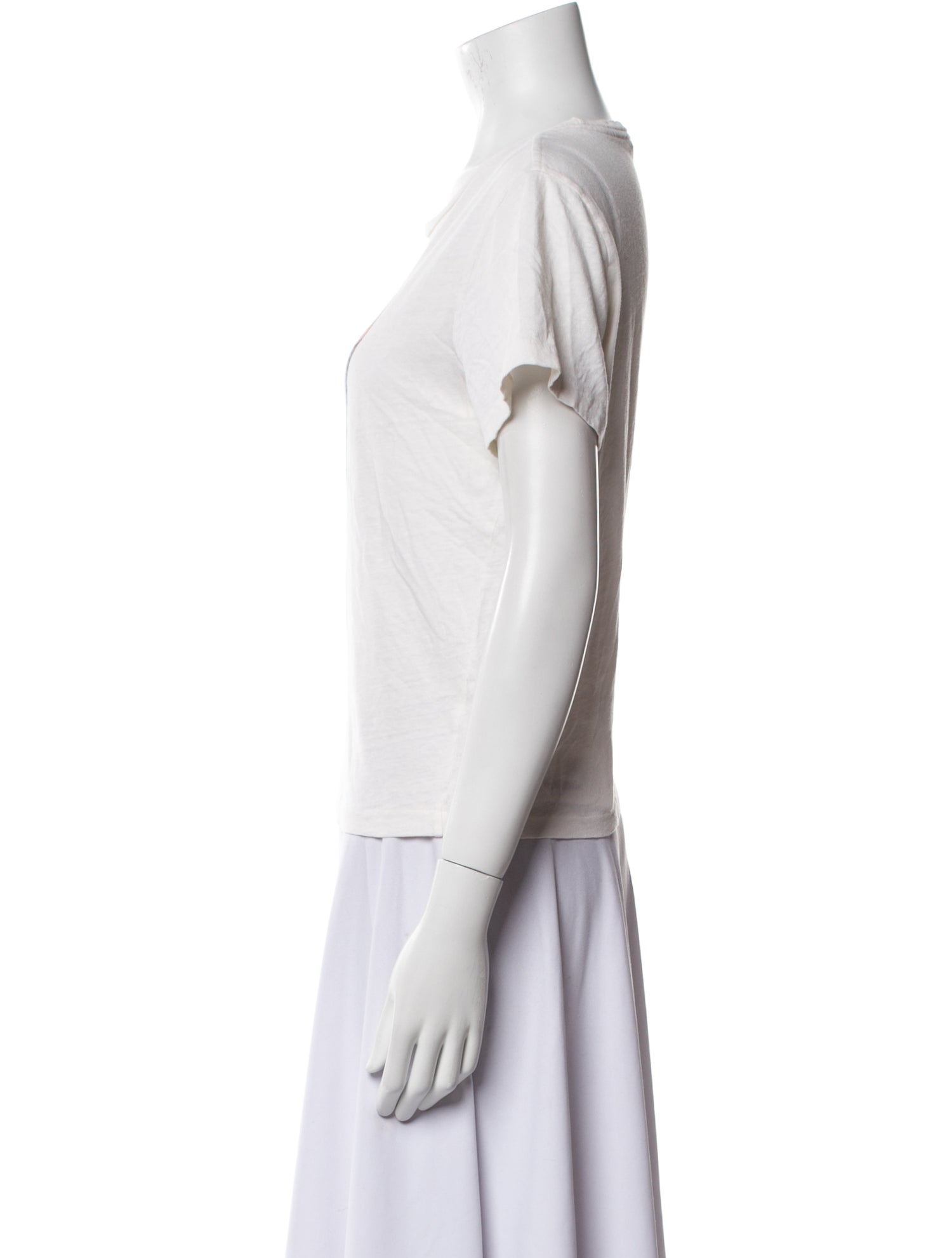 Re/Done x Hanes Graphic Print Crew Neck T-Shirt