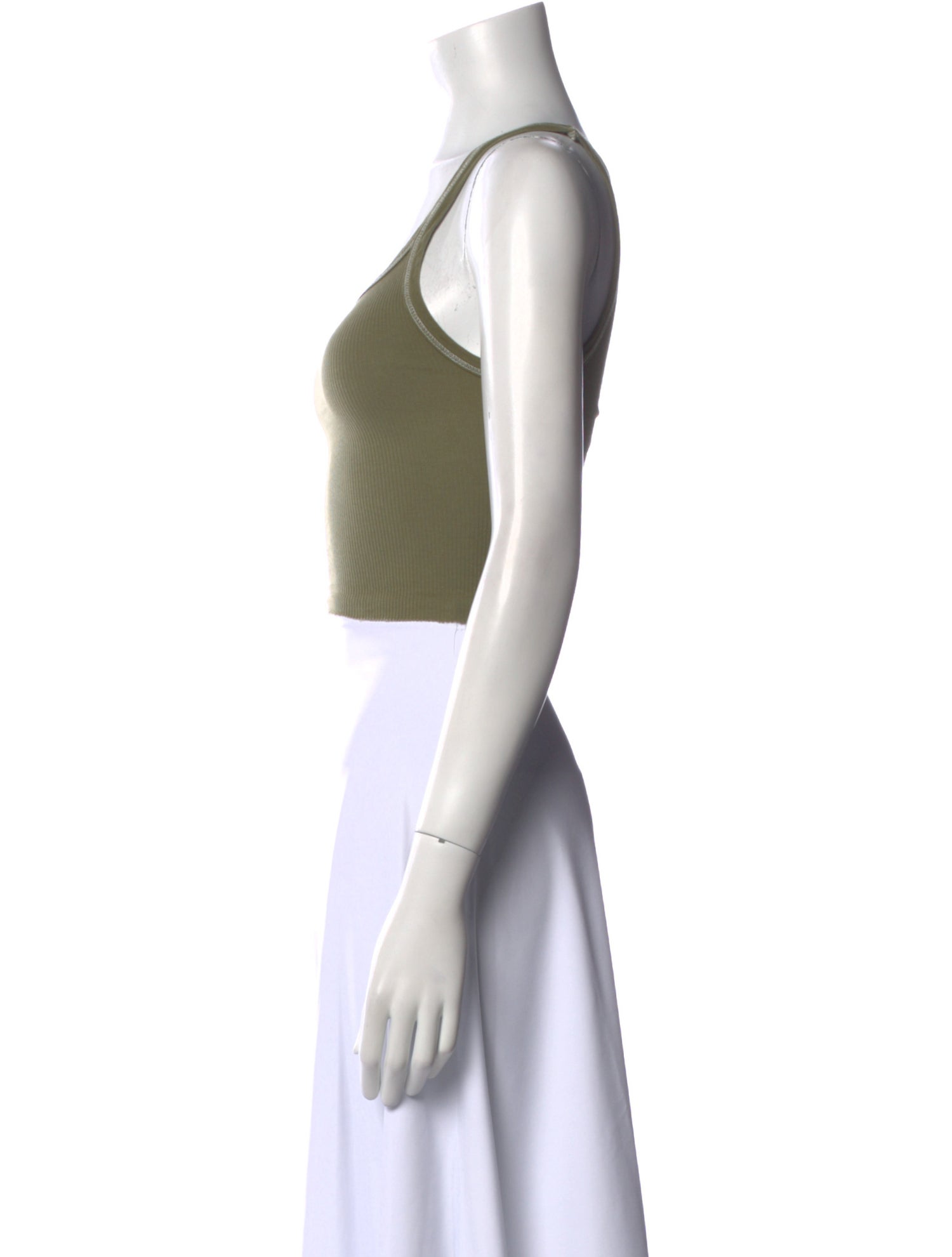Re/Done x Hanes Scoop Neck Sleeveless Crop Top