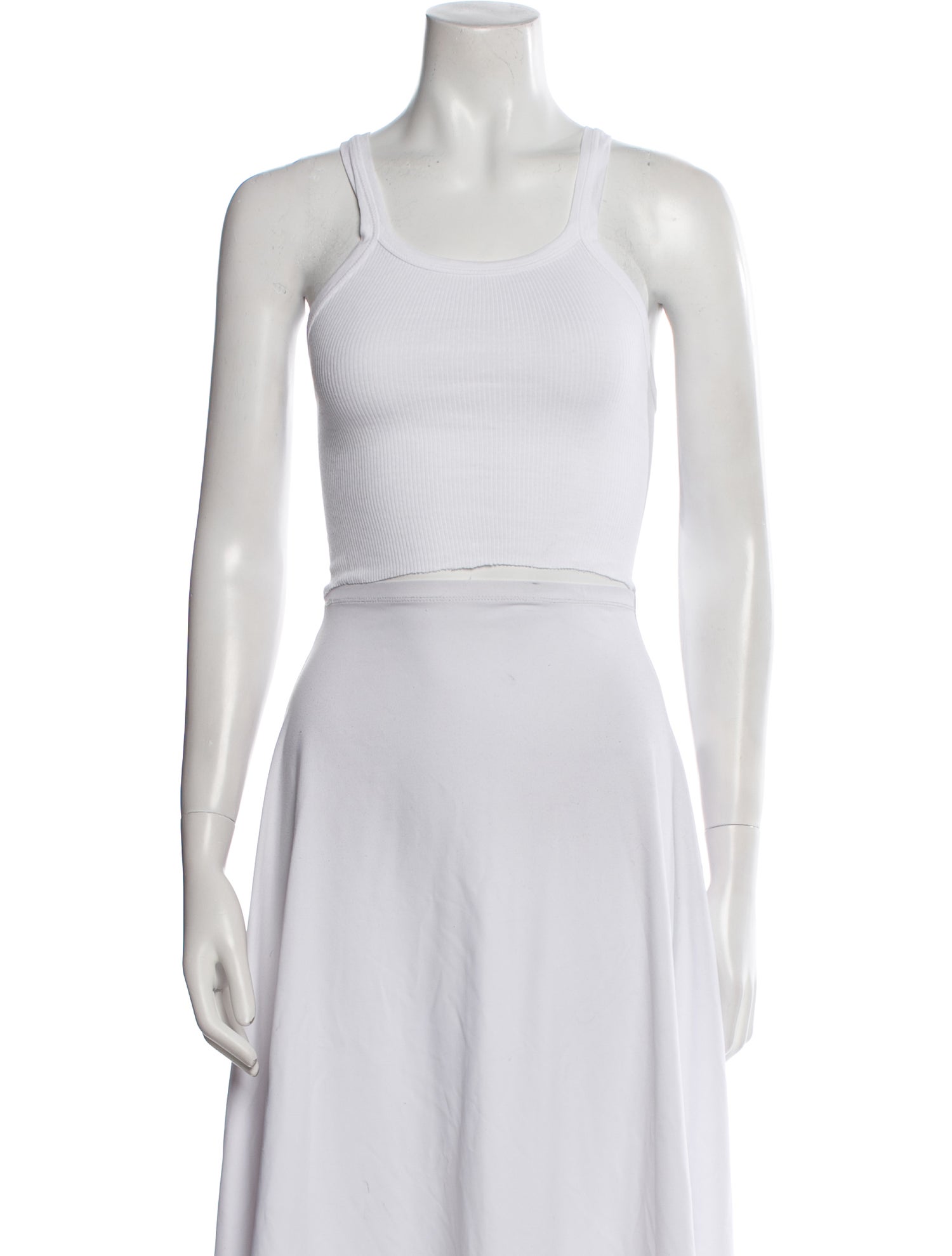 Re/Done x Hanes Square Neckline Sleeveless Crop Top