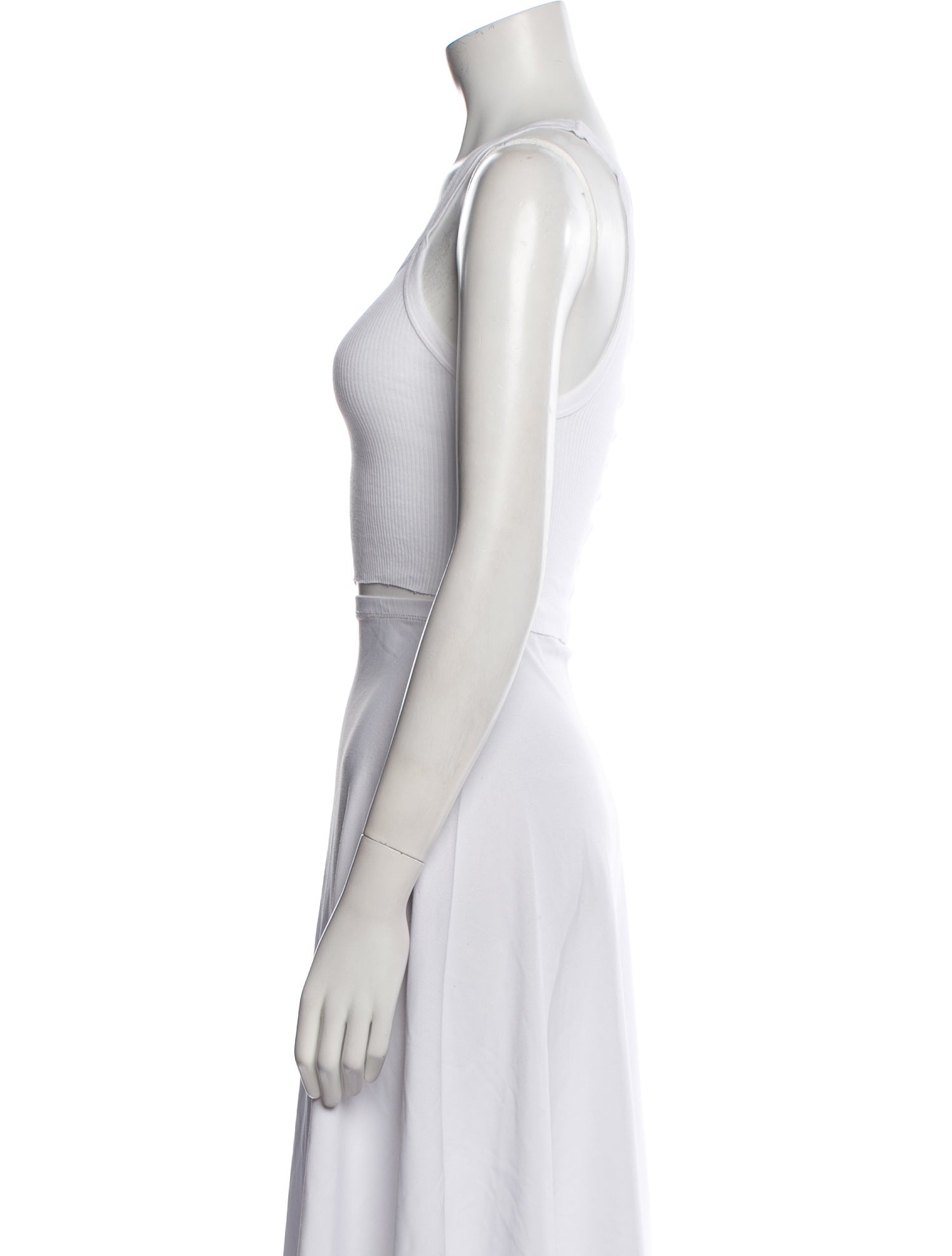 Re/Done x Hanes Square Neckline Sleeveless Crop Top