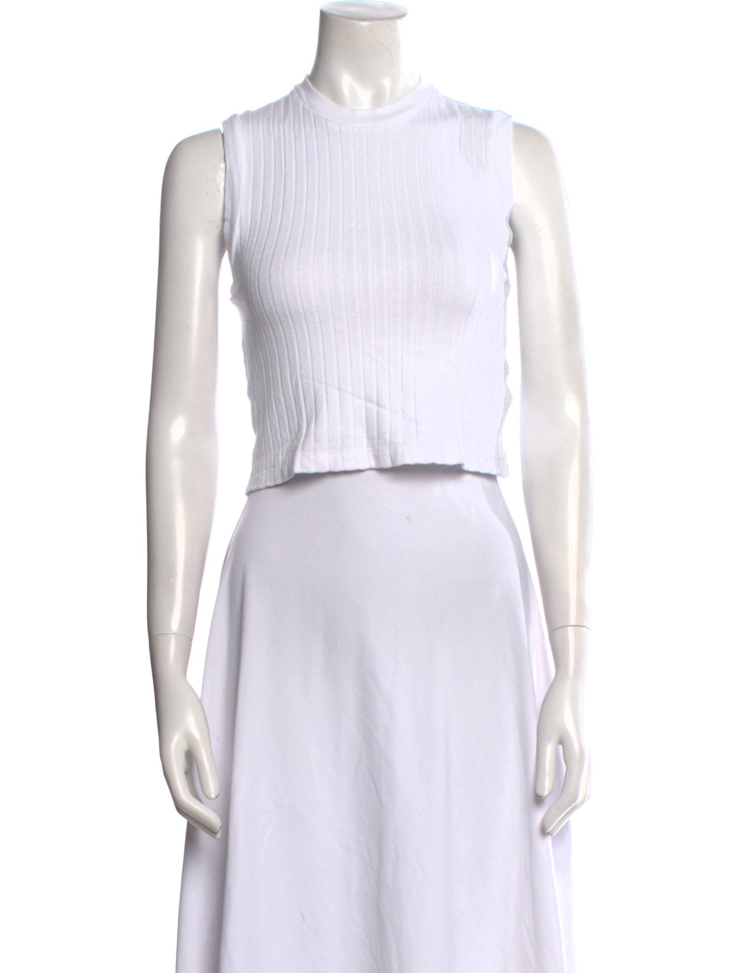 Re/Done x Hanes Crew Neck Sleeveless Crop Top w/ Tags