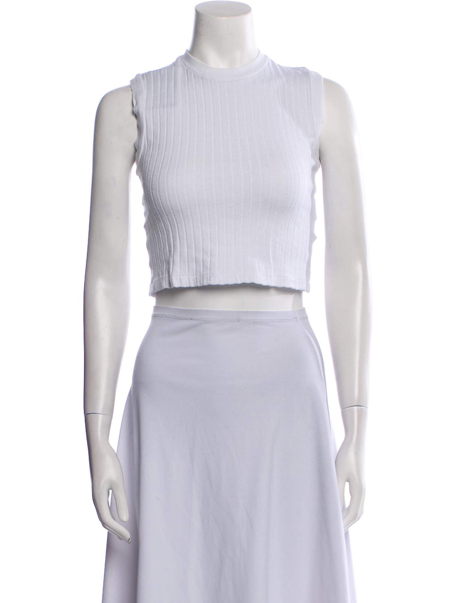 Re/Done x Hanes Hemp Mock Neck Crop Top w/ Tags