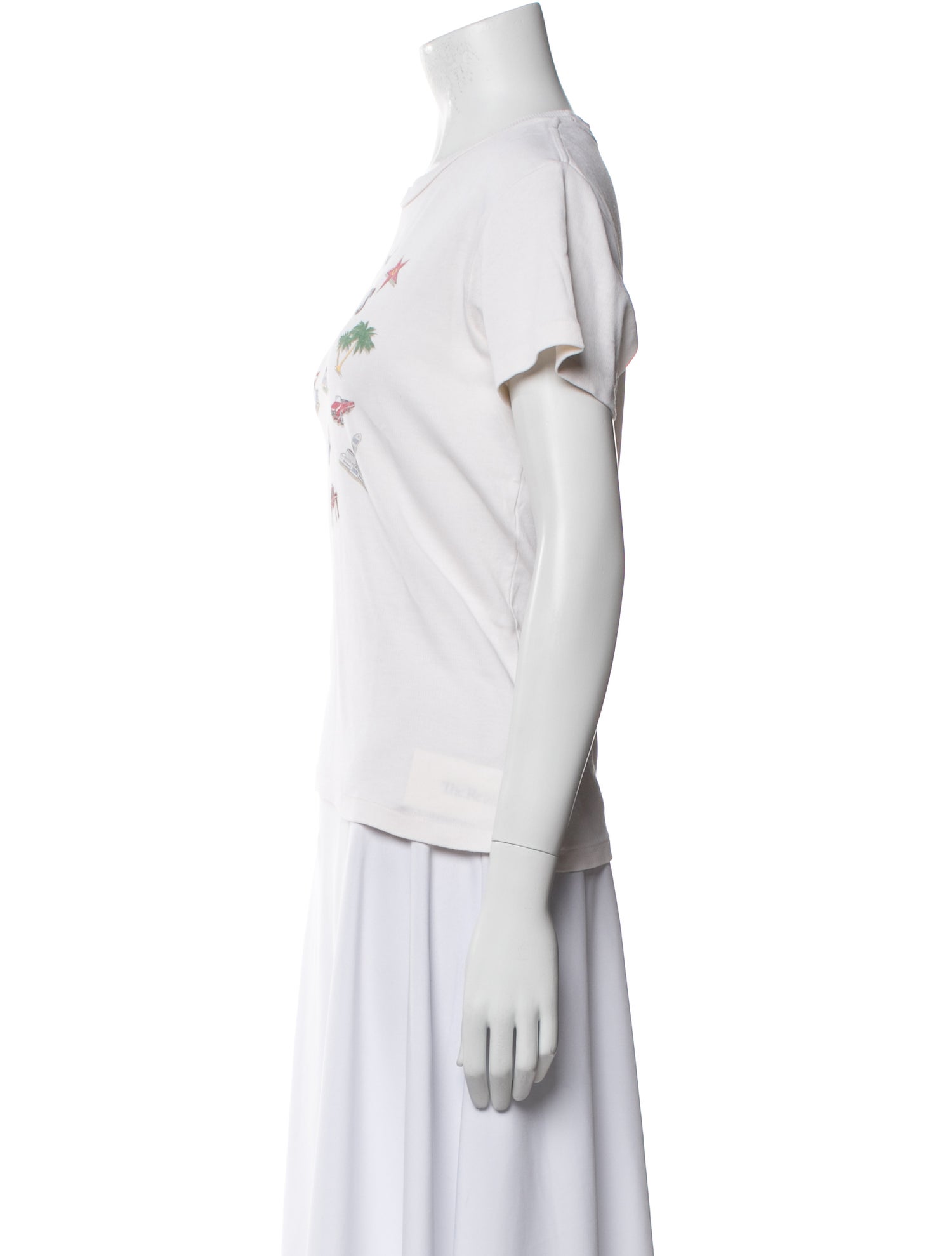 Re/Done x Hanes Graphic Print Crew Neck T-Shirt