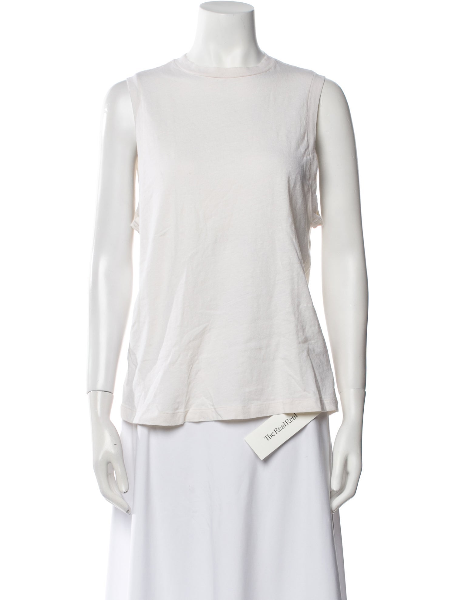 Re/Done x Hanes Crew Neck Sleeveless Top