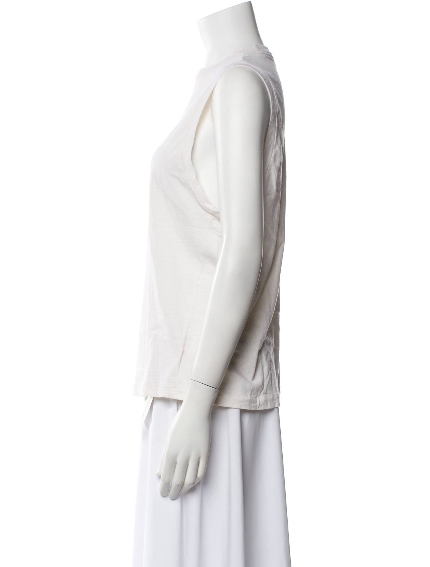 Re/Done x Hanes Crew Neck Sleeveless Top