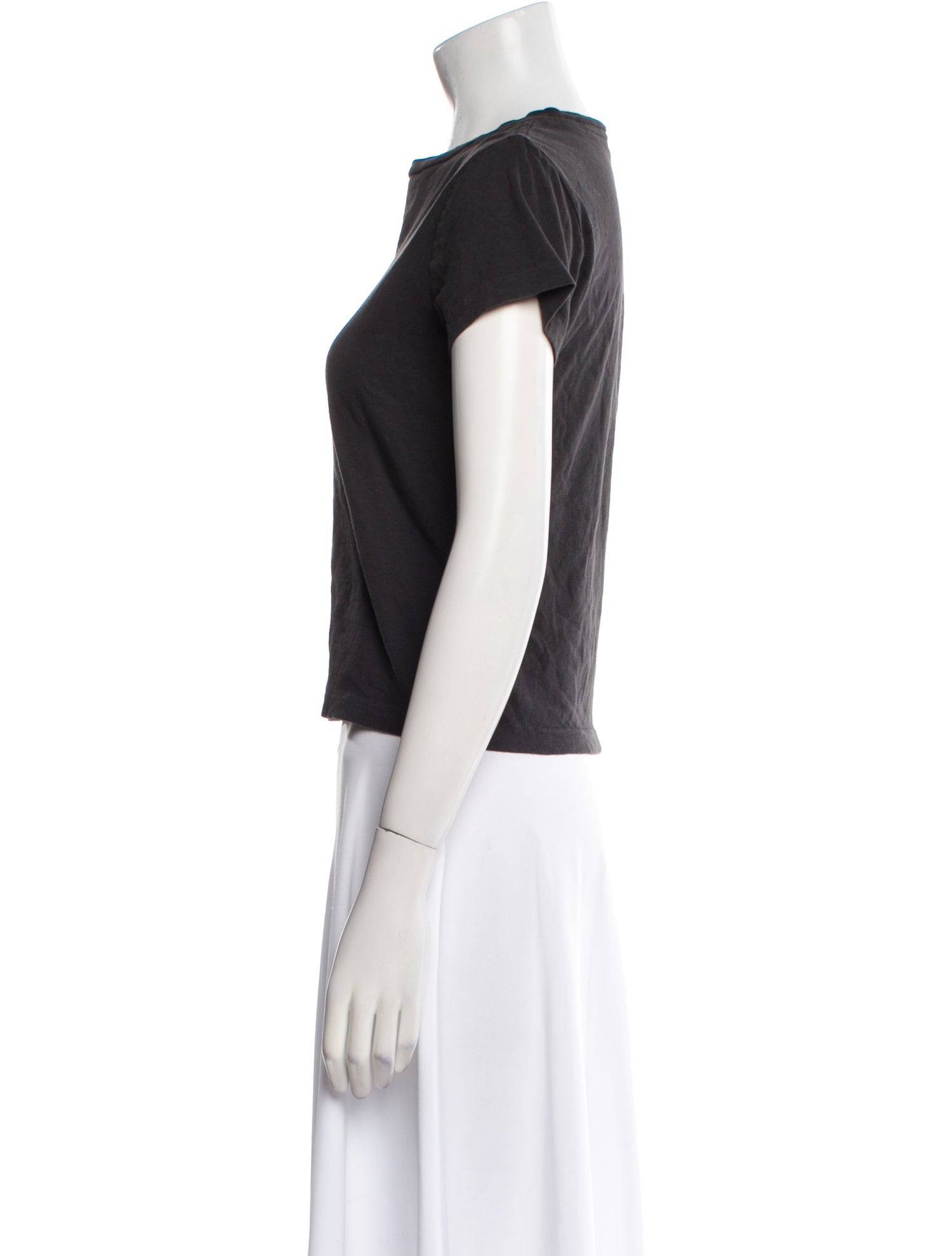 Re/Done x Hanes Bateau Neckline Short Sleeve T-Shirt