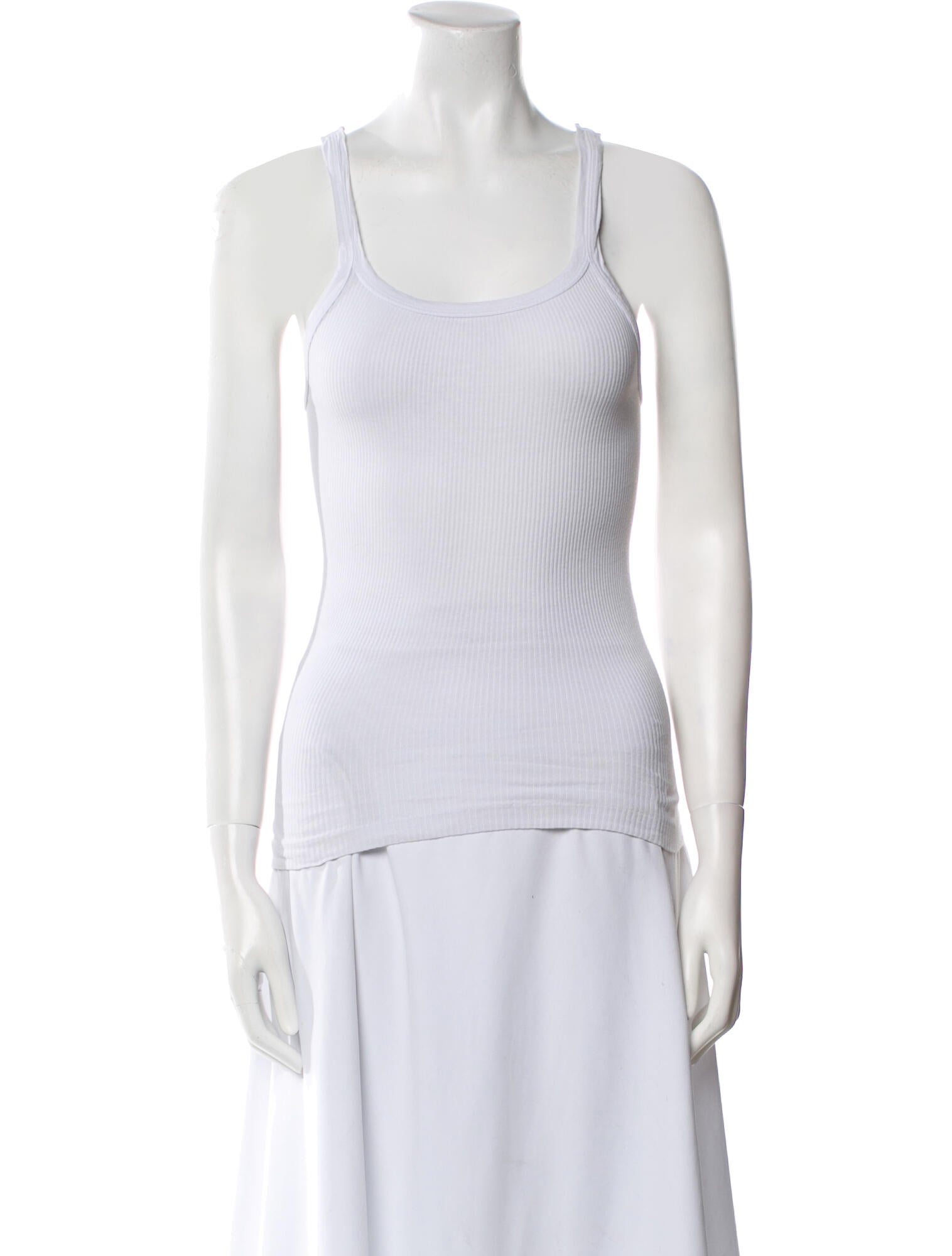 Re/Done x Hanes Square Neckline Sleeveless Top