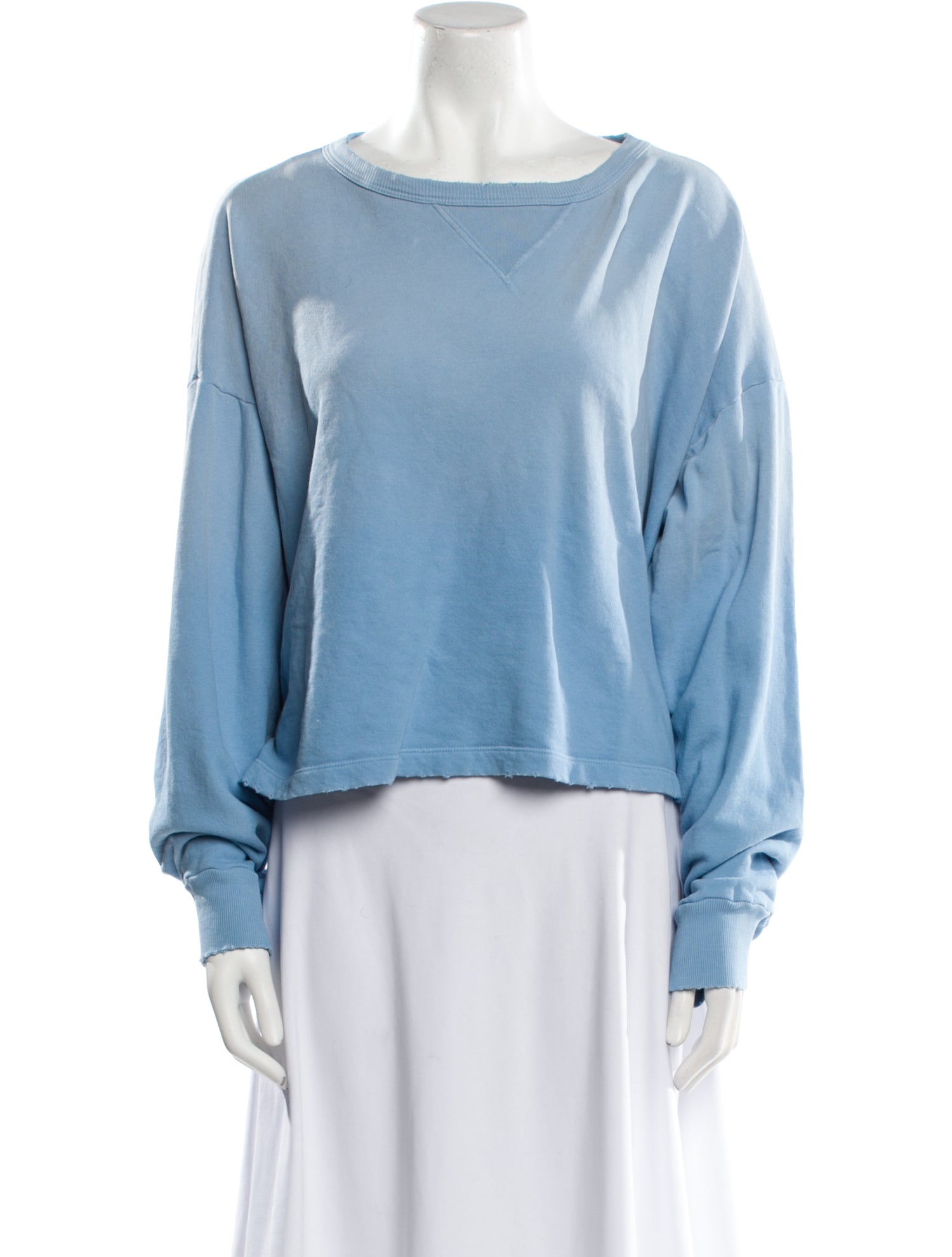 Re/Done x Hanes Bateau Neckline Long Sleeve Sweatshirt w/ Tags