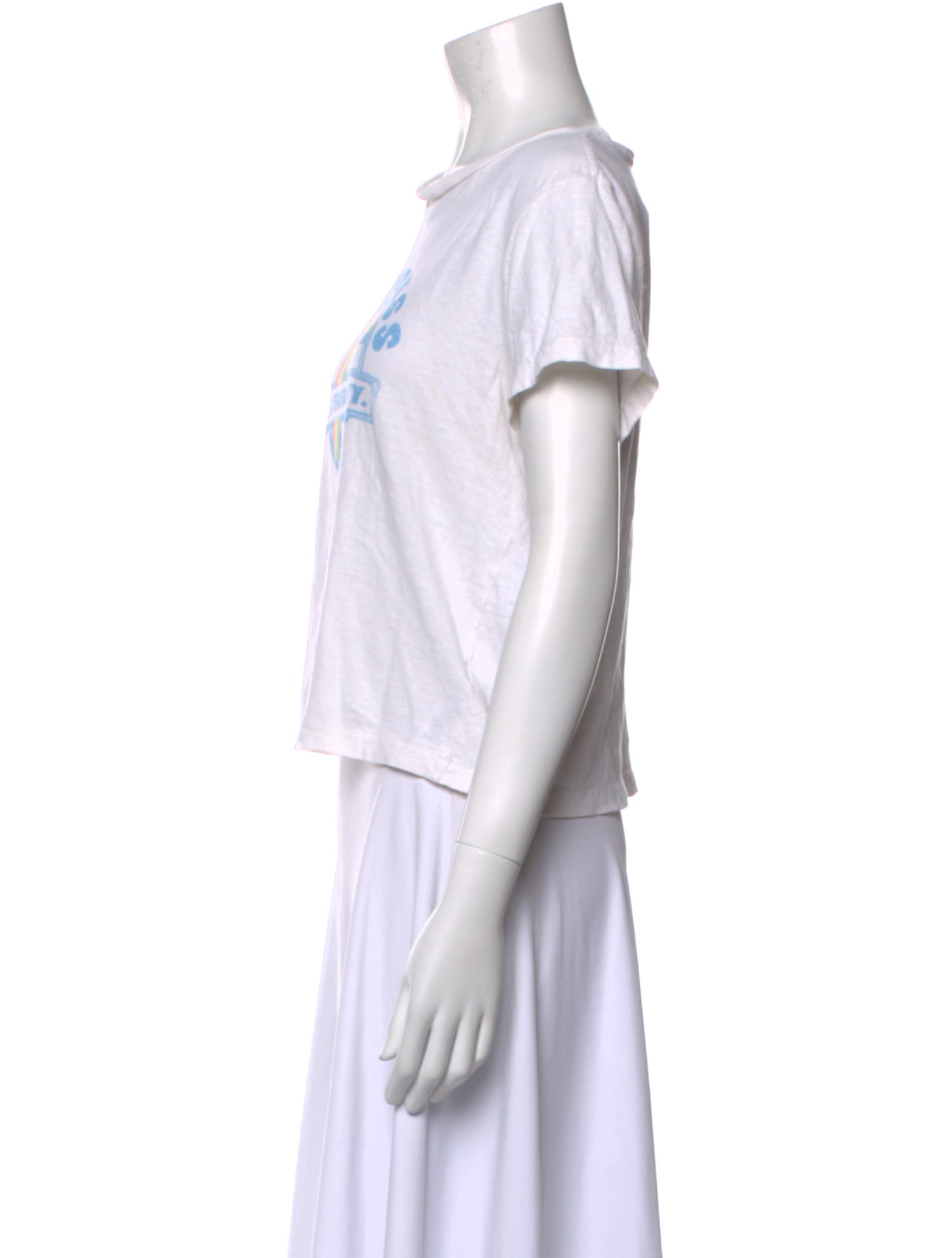 Re/Done x Hanes Graphic Print Scoop Neck T-Shirt