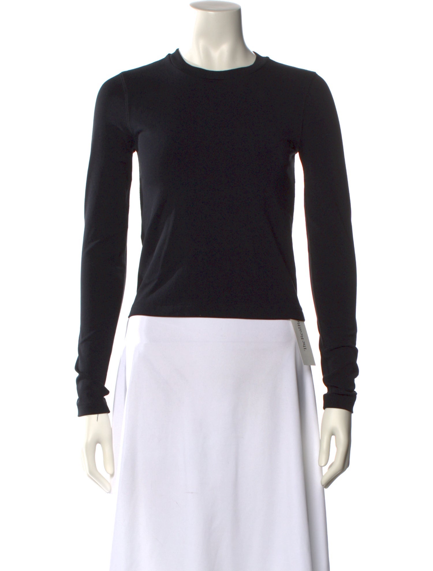 Re/Done x Hanes Crew Neck Long Sleeve Top