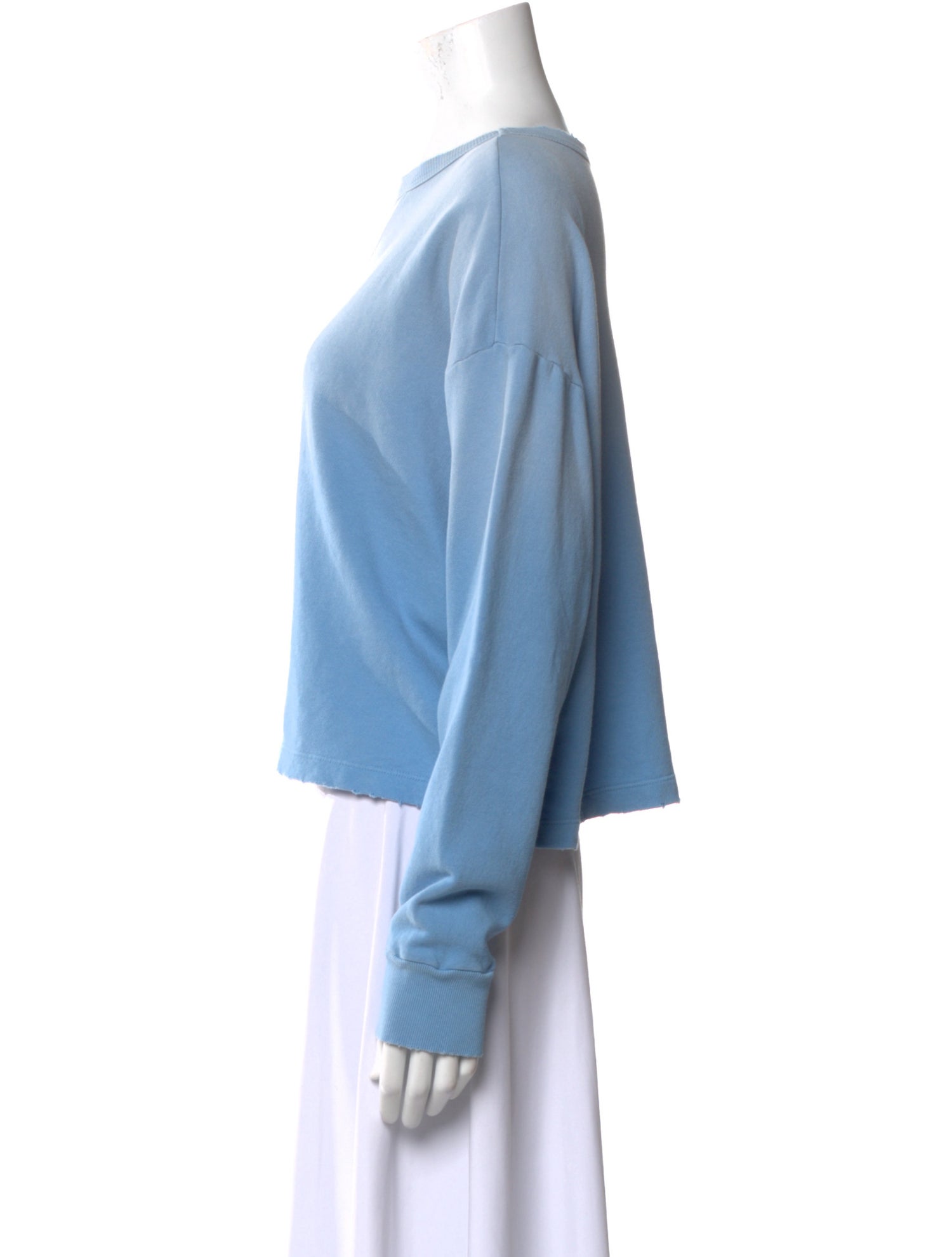 Re/Done x Hanes Bateau Neckline Long Sleeve Sweatshirt