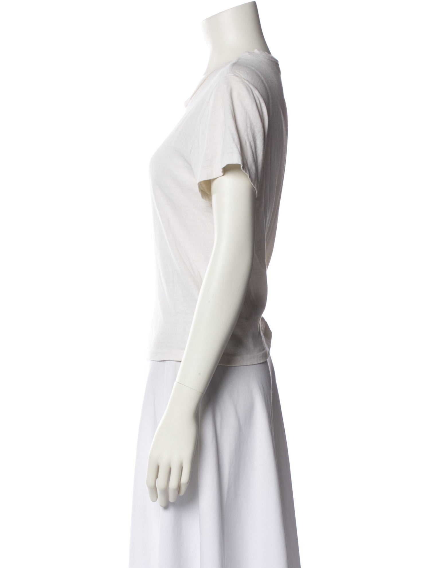 Re/Done x Hanes Scoop Neck Short Sleeve T-Shirt