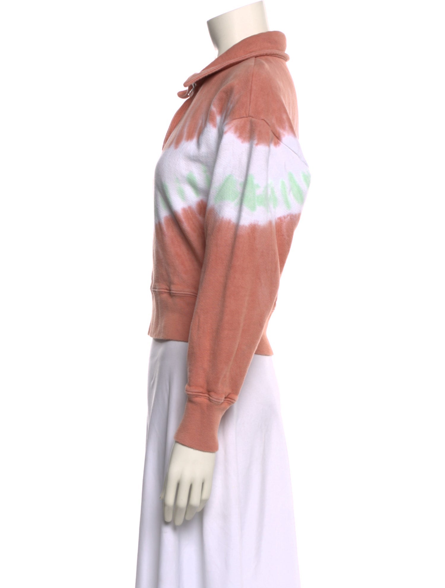 Re/Done x Hanes Tie-Dye Print Long Sleeve Sweatshirt