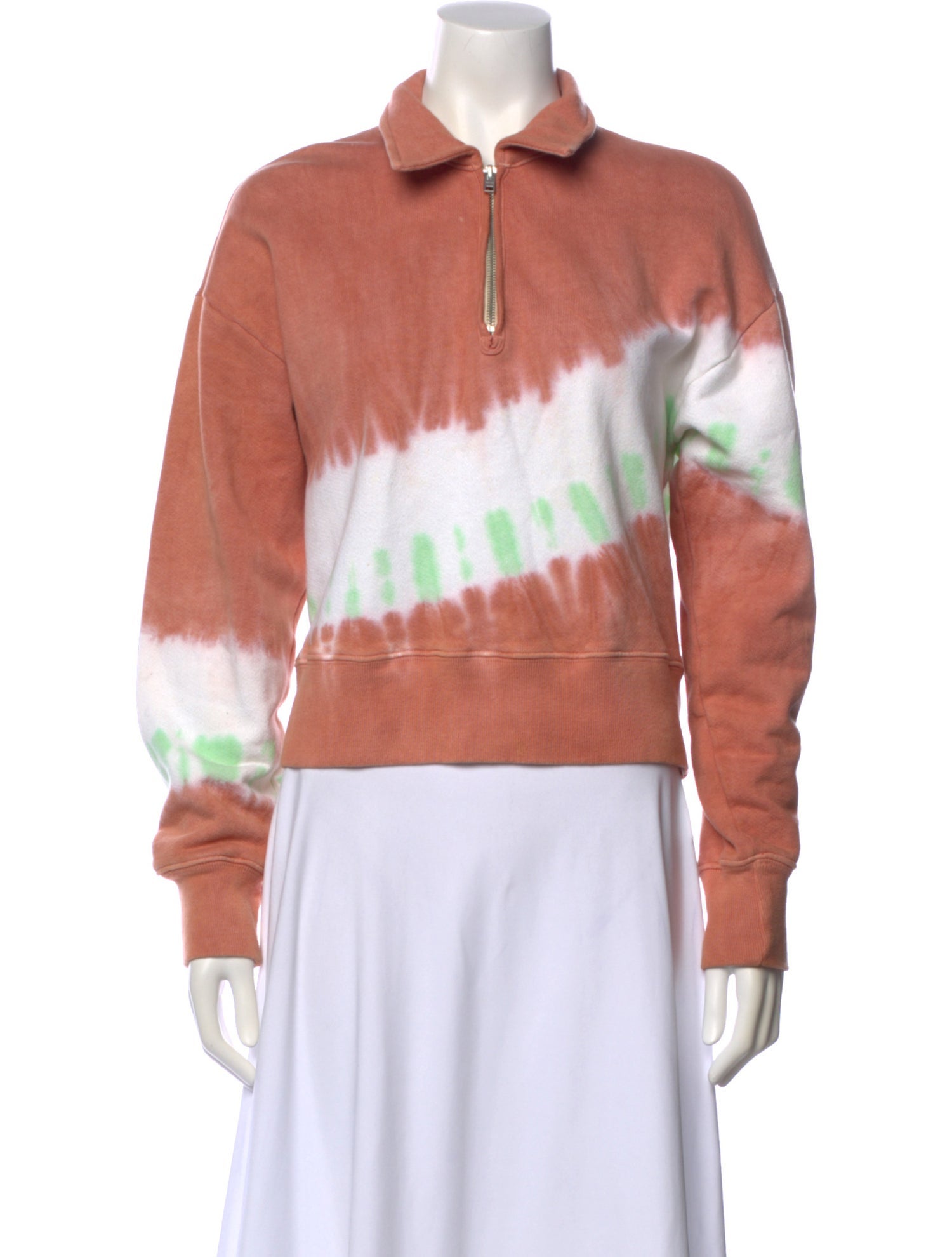 Re/Done x Hanes Tie-Dye Print Long Sleeve Sweatshirt
