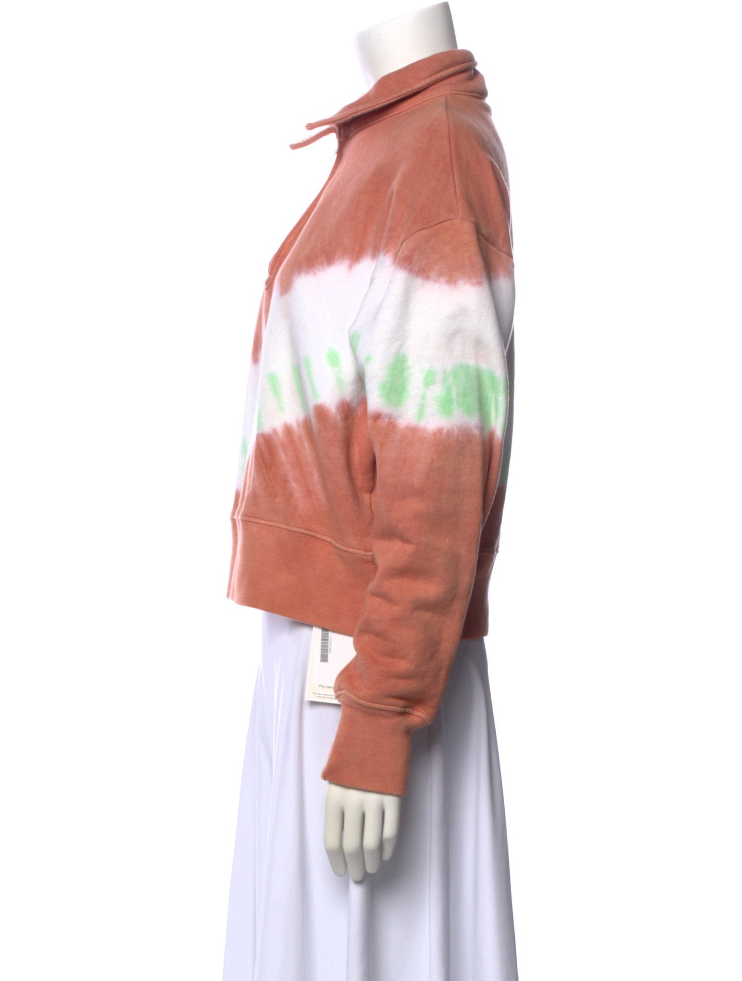 Re/Done x Hanes Tie-Dye Print Long Sleeve Sweatshirt