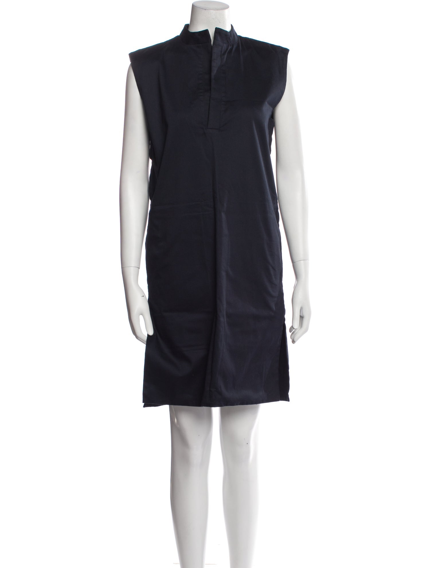 Rad Hourani Mock Neck Mini Dress