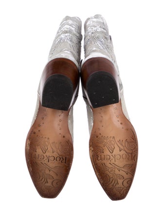 Rock'em Leather Printed Riding Boots