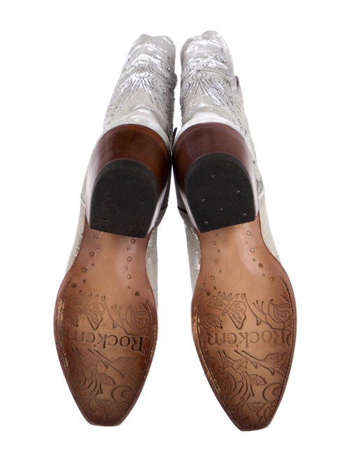 Rock'em Leather Printed Riding Boots