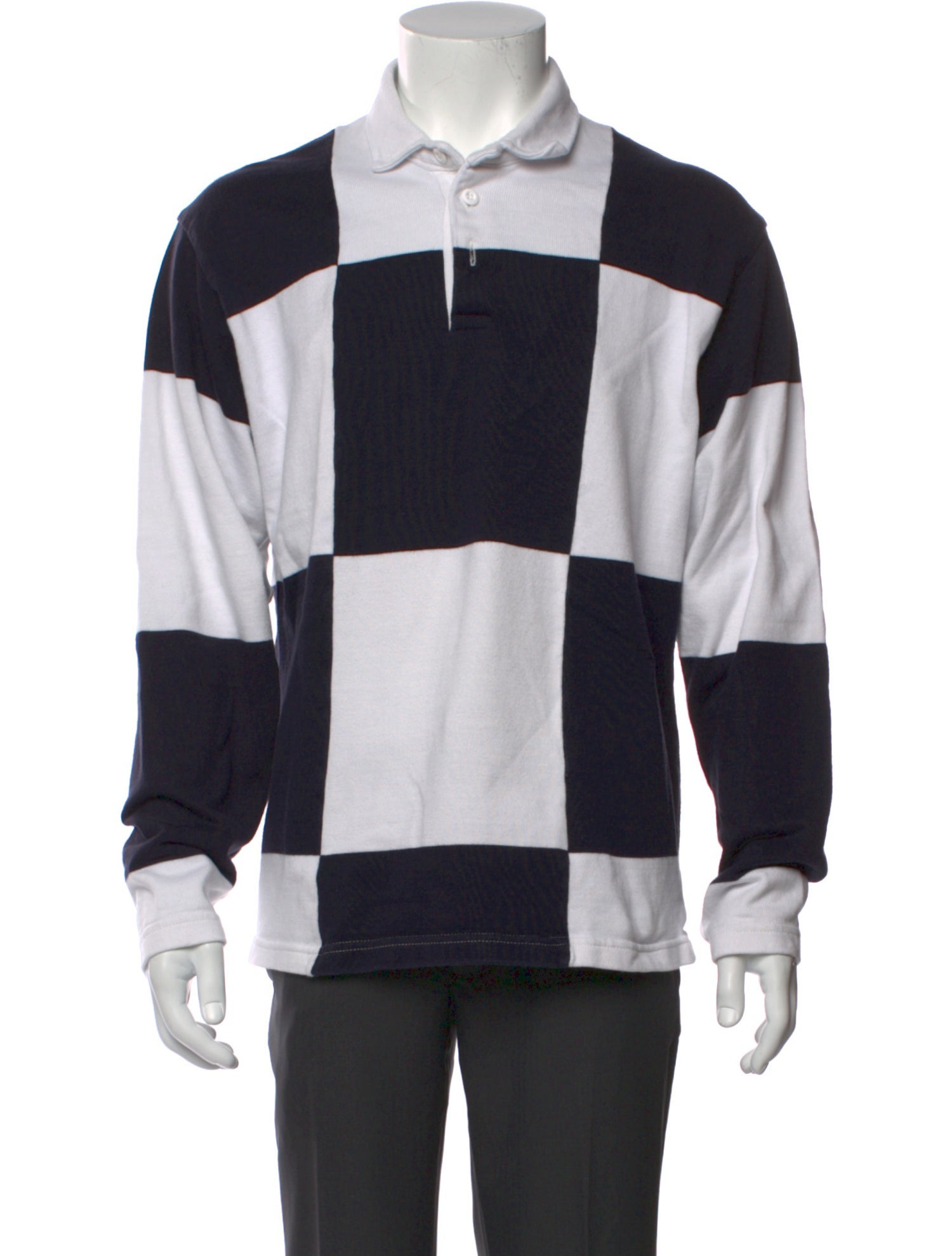 Rowing Blazers x Sports D'Epoque Colorblock Pattern Long Sleeve Shirt