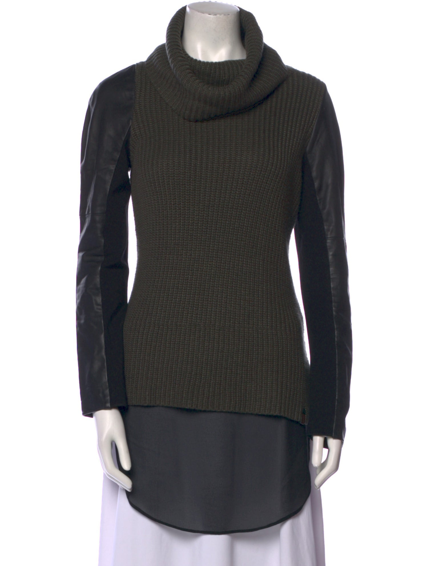 Rudsak Colorblock Pattern Turtleneck Sweater