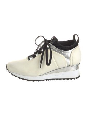 Rudsak Neoprene Leather Trim Embellishment Wedge Sneakers