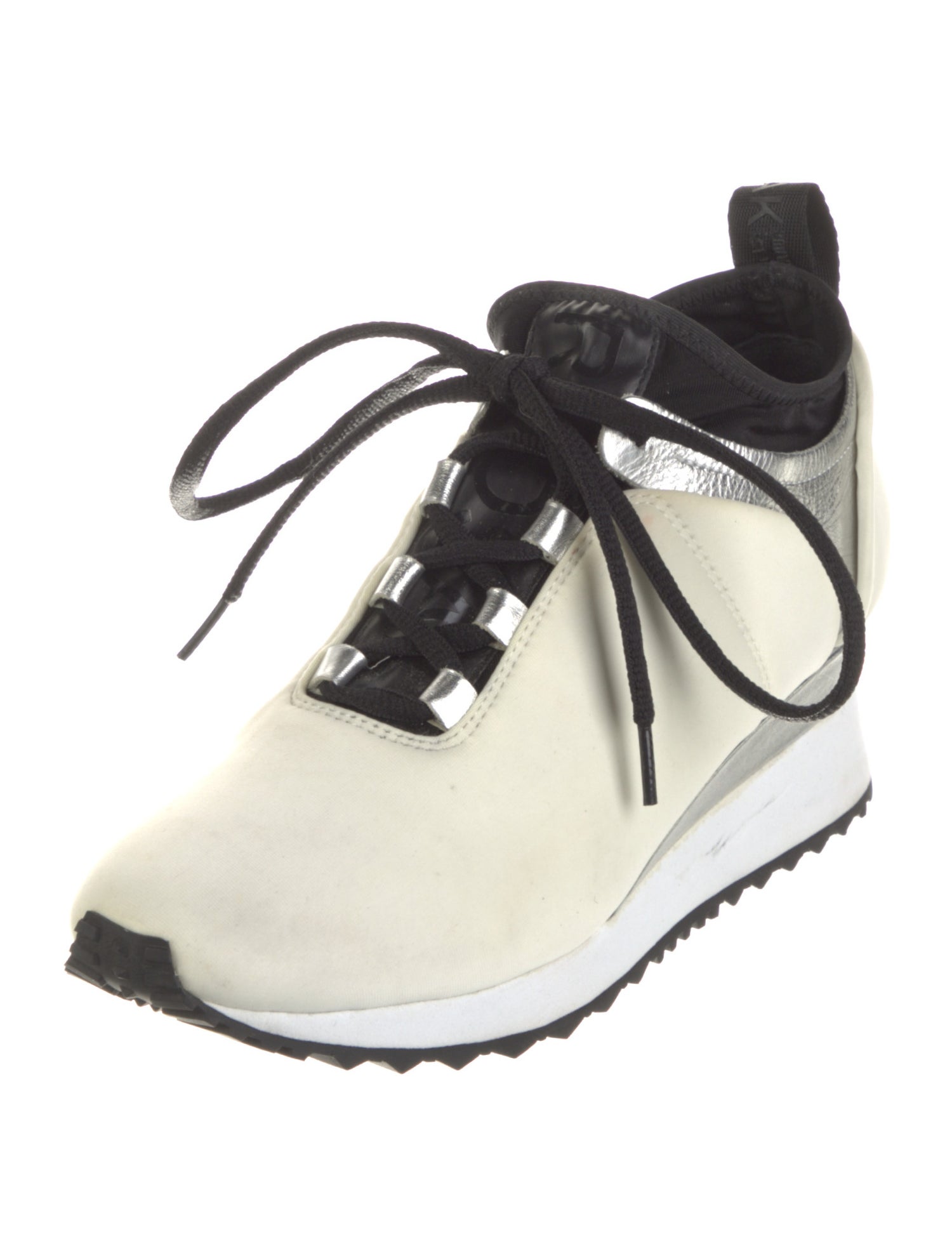 Rudsak Neoprene Leather Trim Embellishment Wedge Sneakers