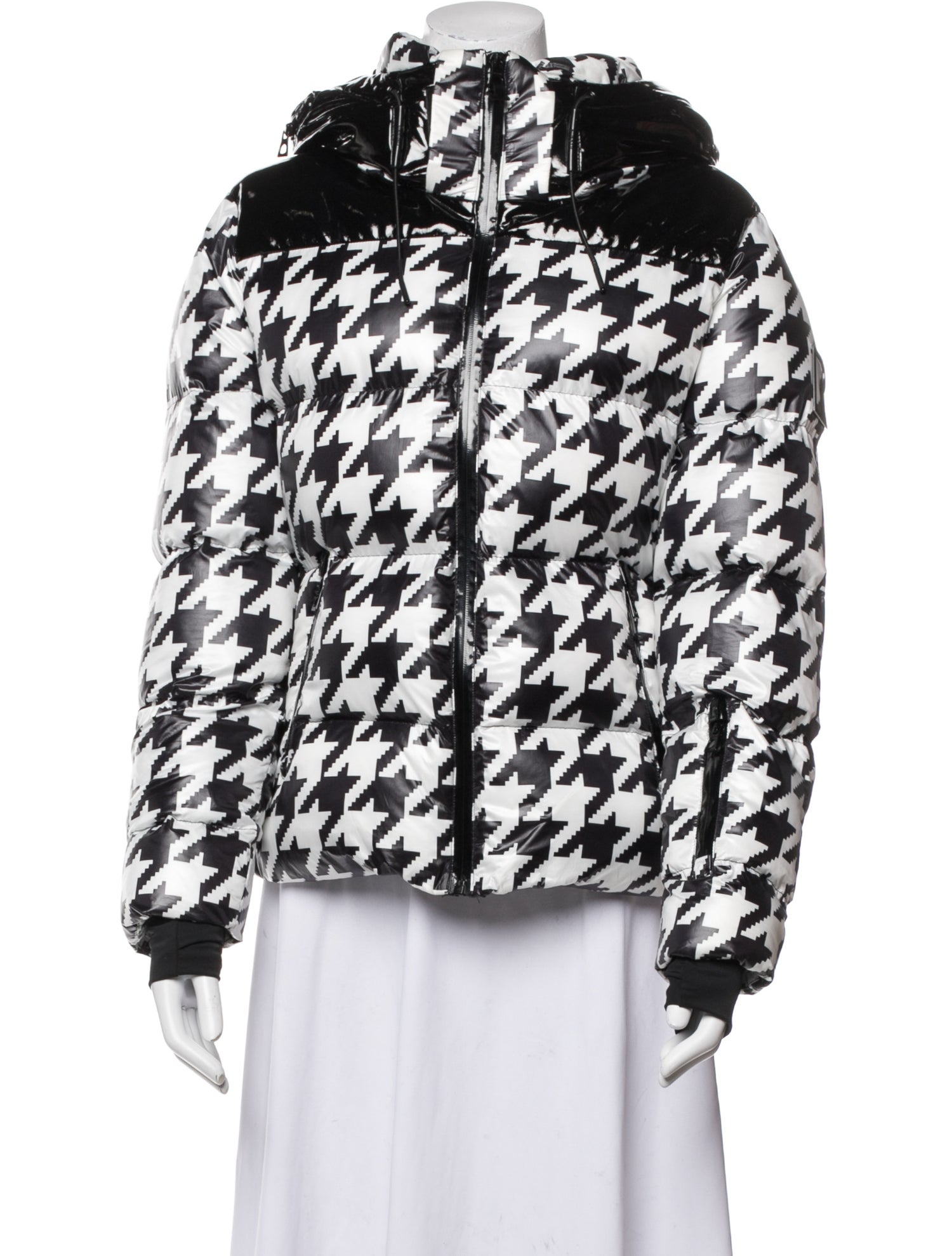 Rudsak Houndstooth Print Coat