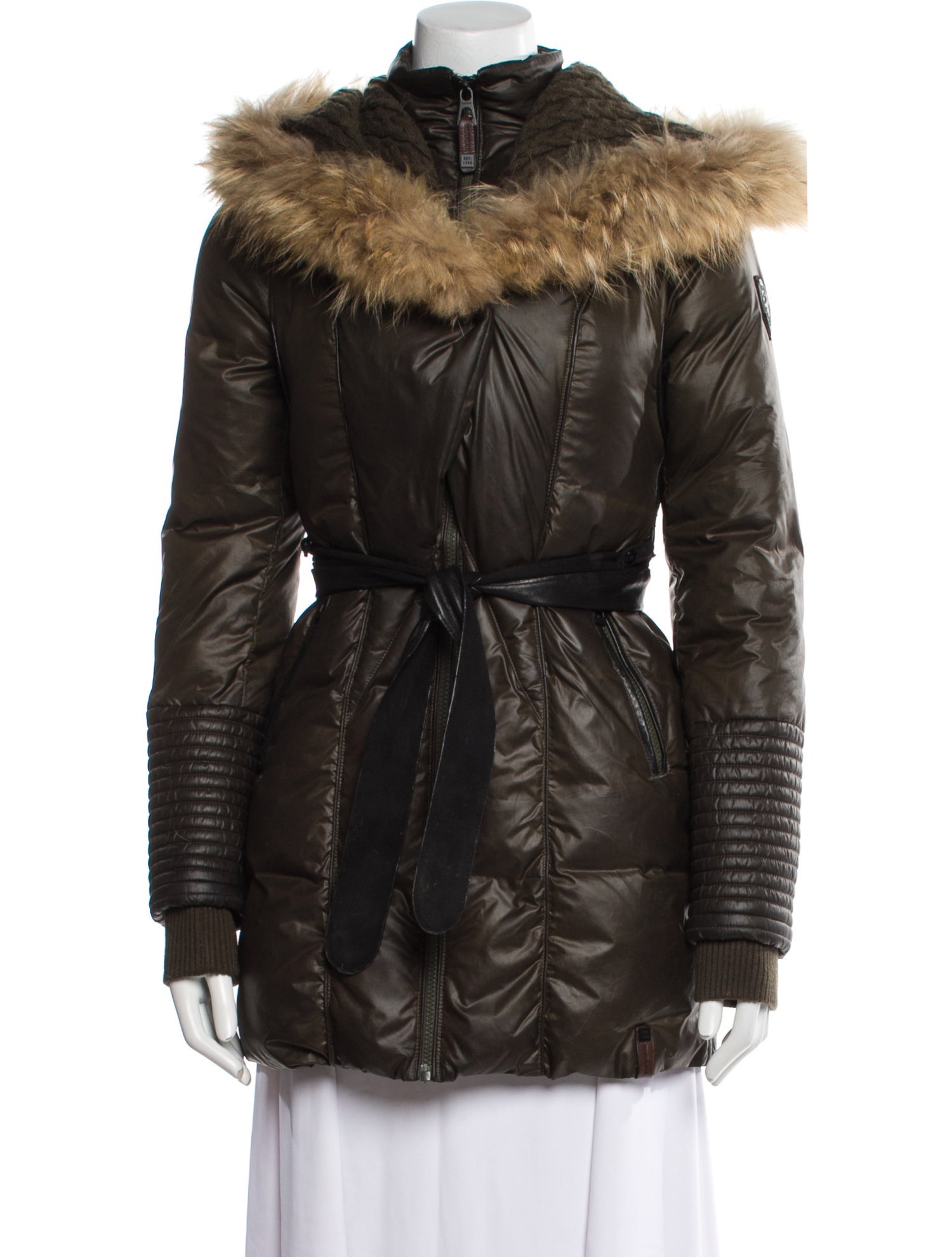 Rudsak Colorblock Pattern Down Coat