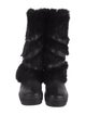 Rudsak Leather Fur Trim Lace-Up Boots