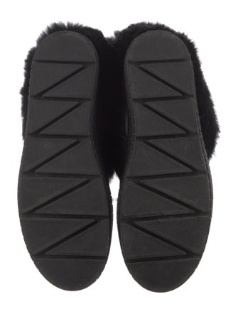 Rudsak Leather Fur Trim Lace-Up Boots