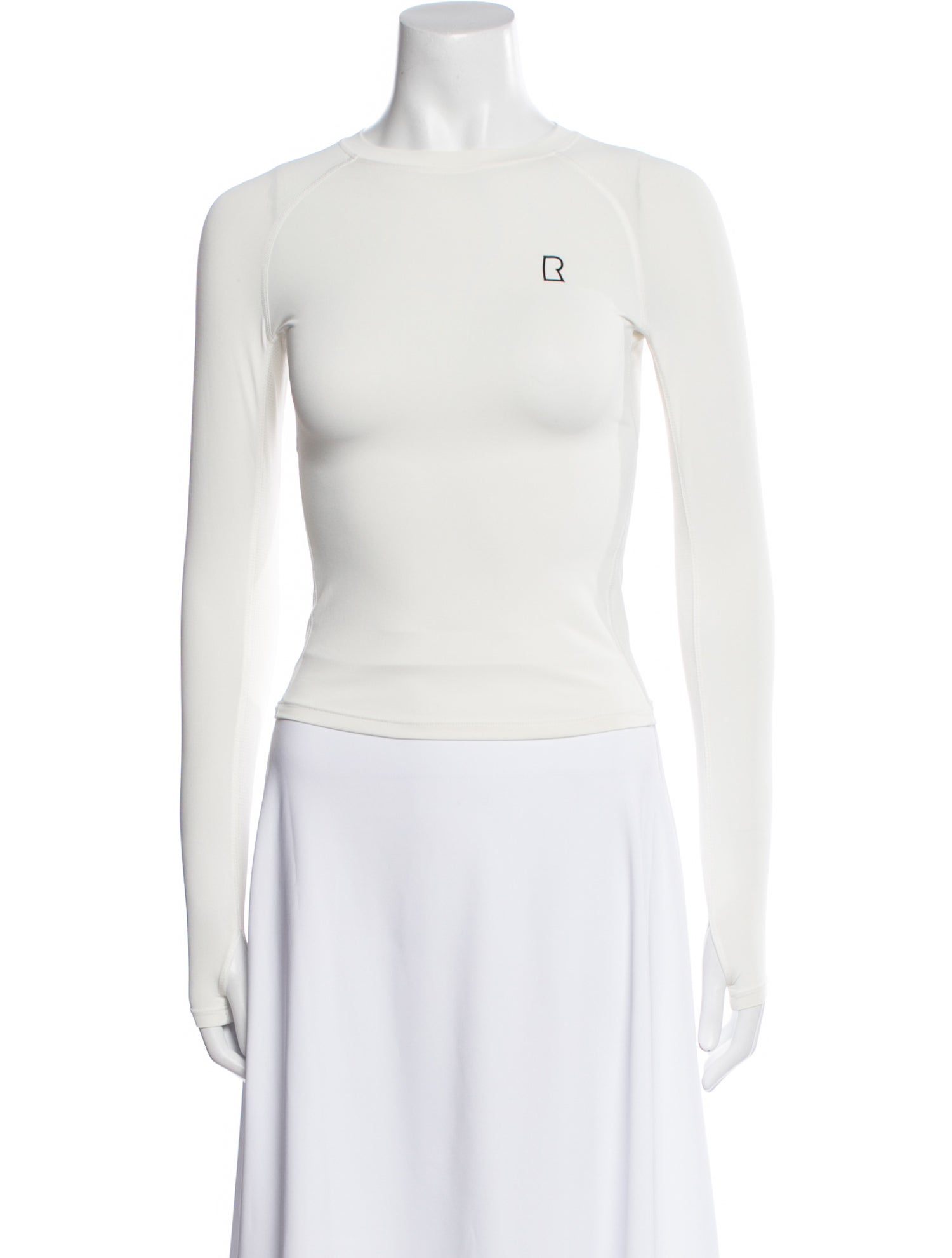 Rudsak Graphic Print Bateau Neckline Crop Top