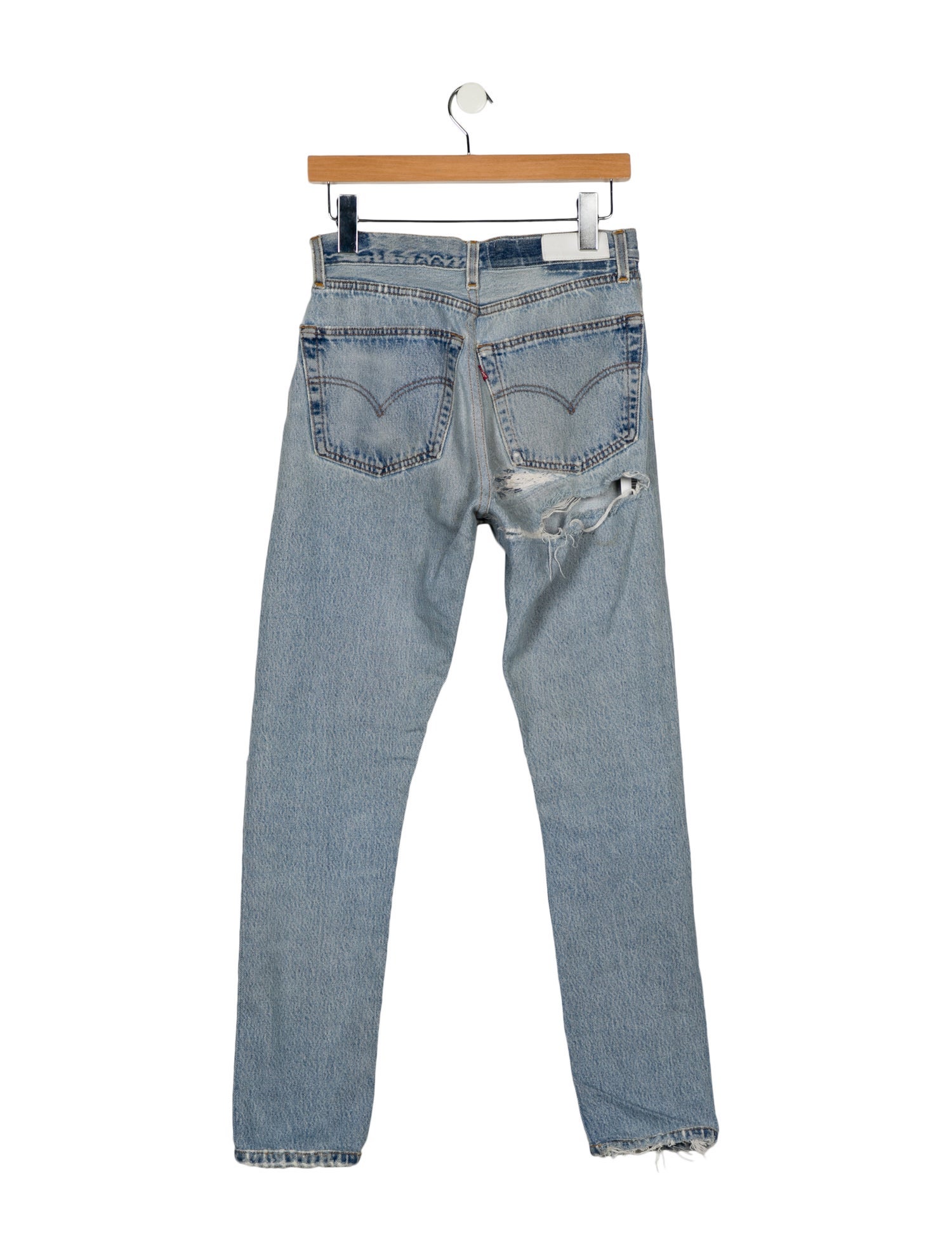 Re/Done X Levis High-Rise Straight Leg Jeans