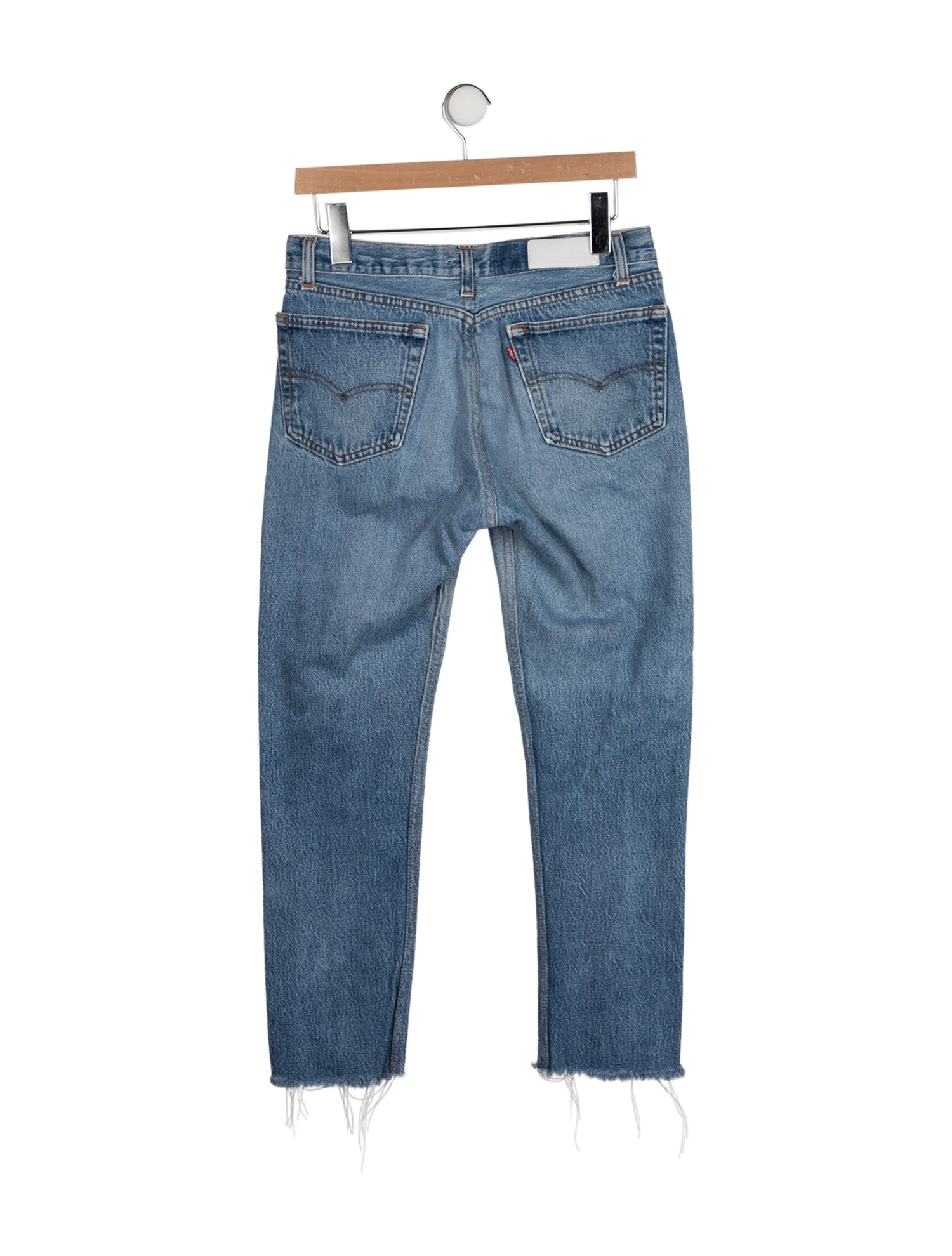 Re/Done X Levis Mid-Rise Straight Leg Jeans