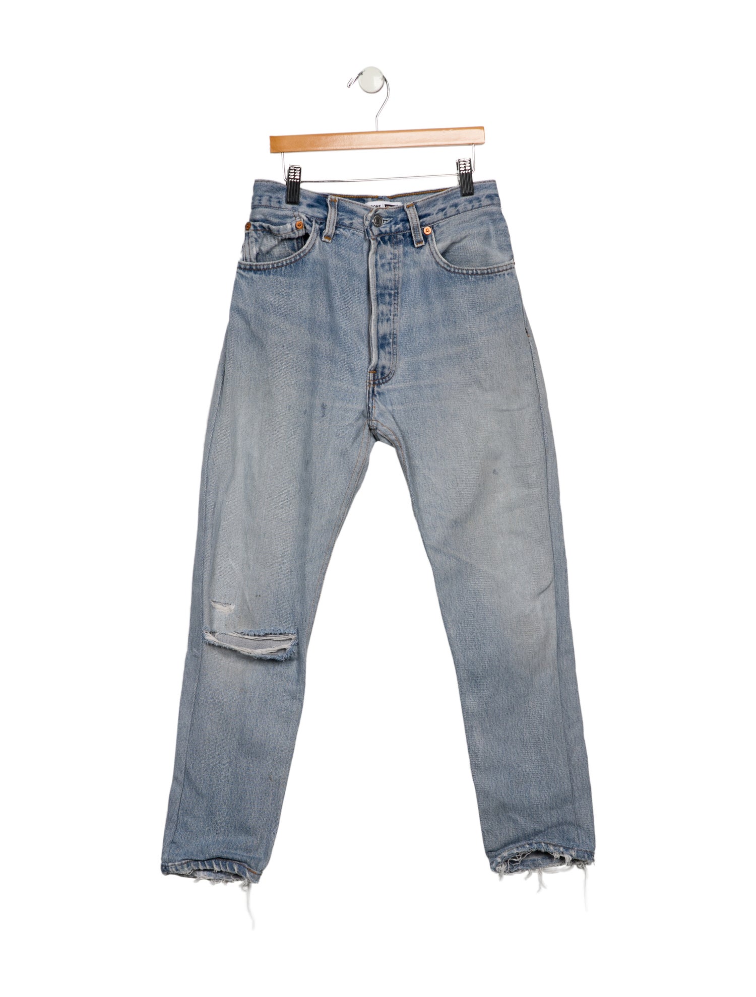 Re/Done X Levis High-Rise Straight Leg Jeans