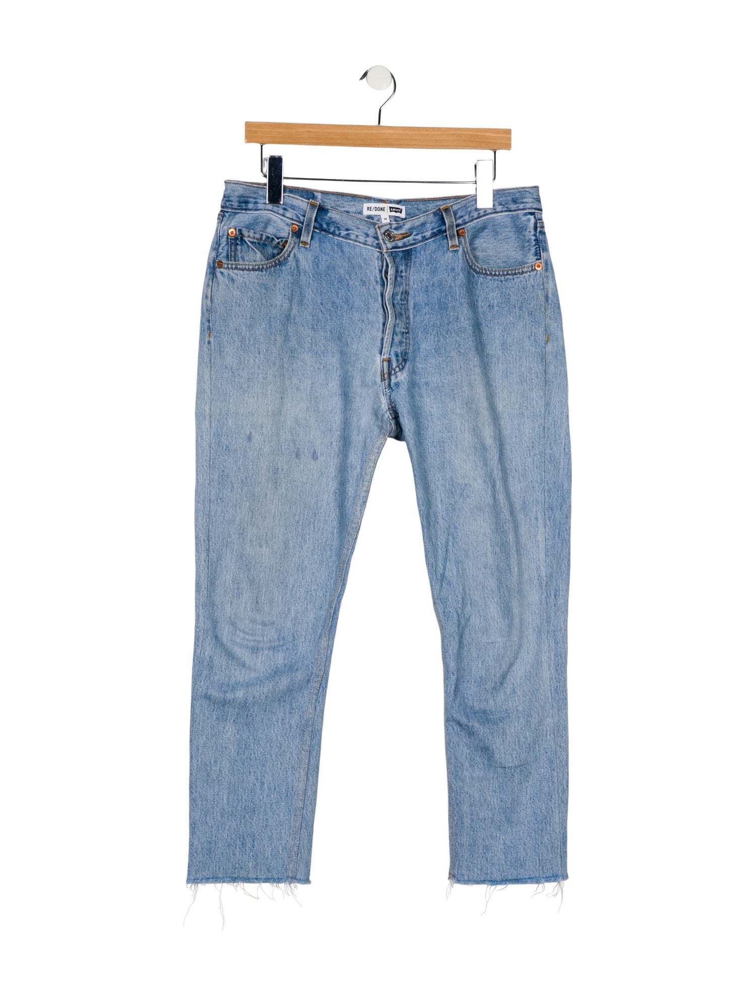 Re/Done X Levis High-Rise Straight Leg Jeans