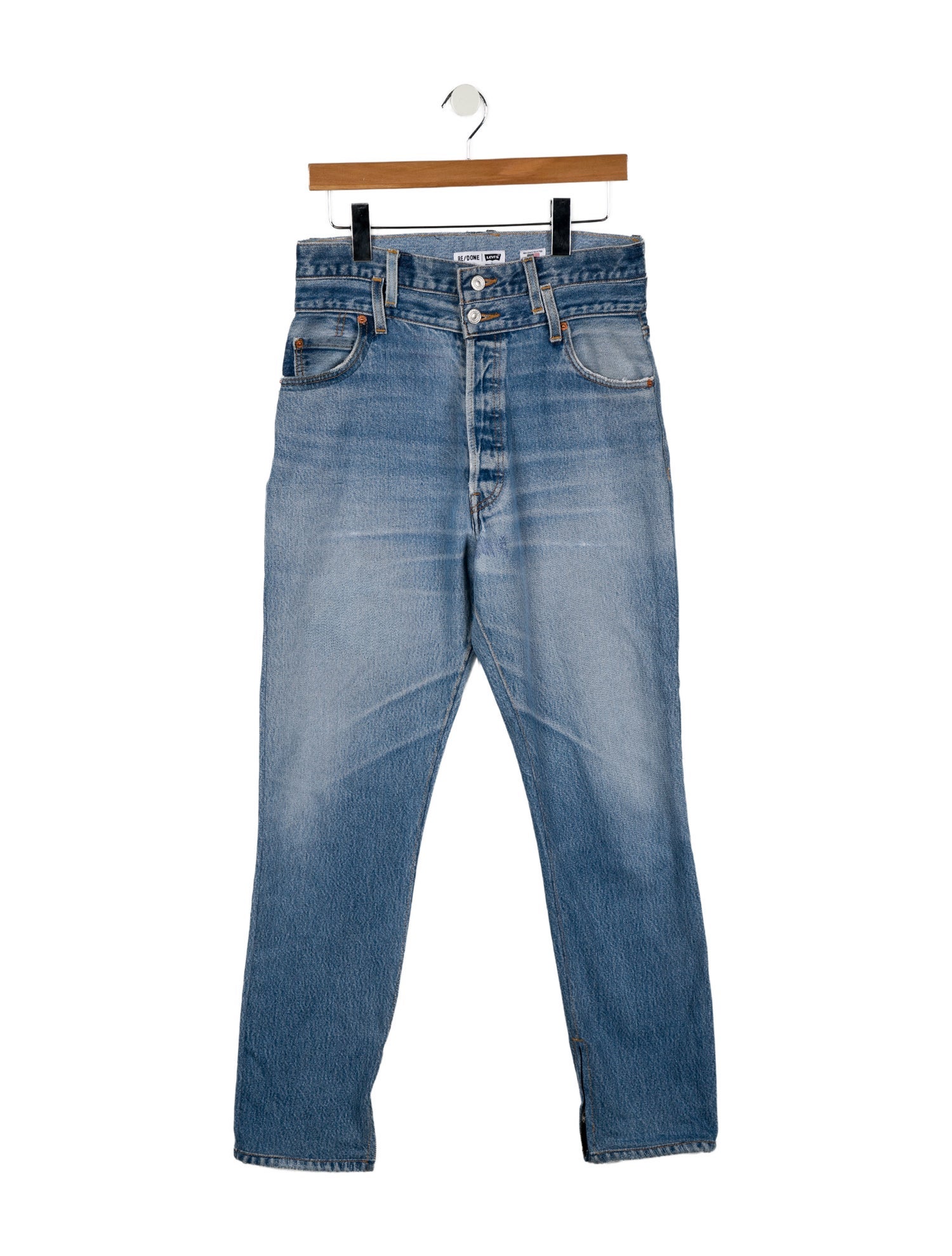 Re/Done X Levis High-Rise Straight Leg Jeans