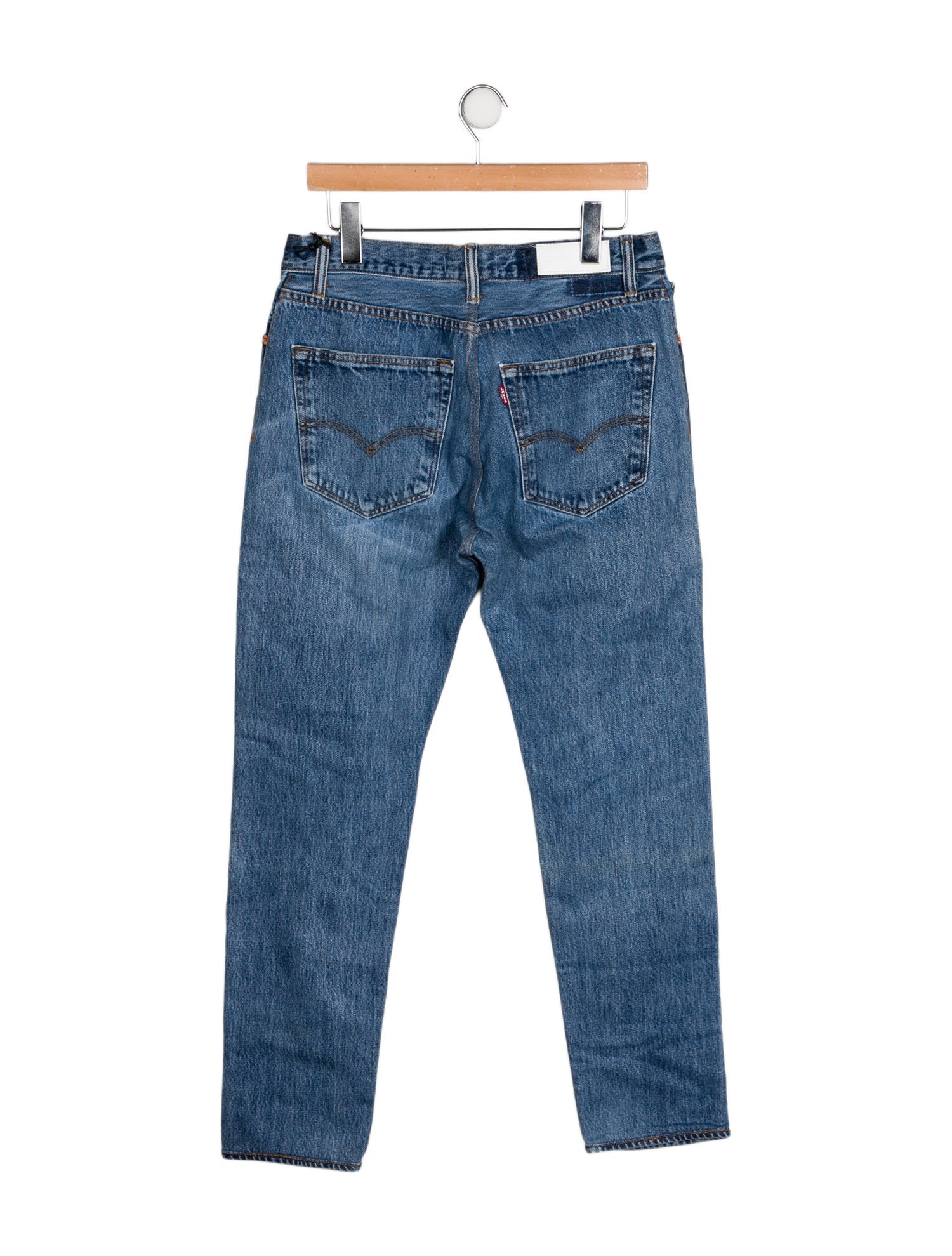 Re/Done X Levis Mid-Rise Straight Leg Jeans