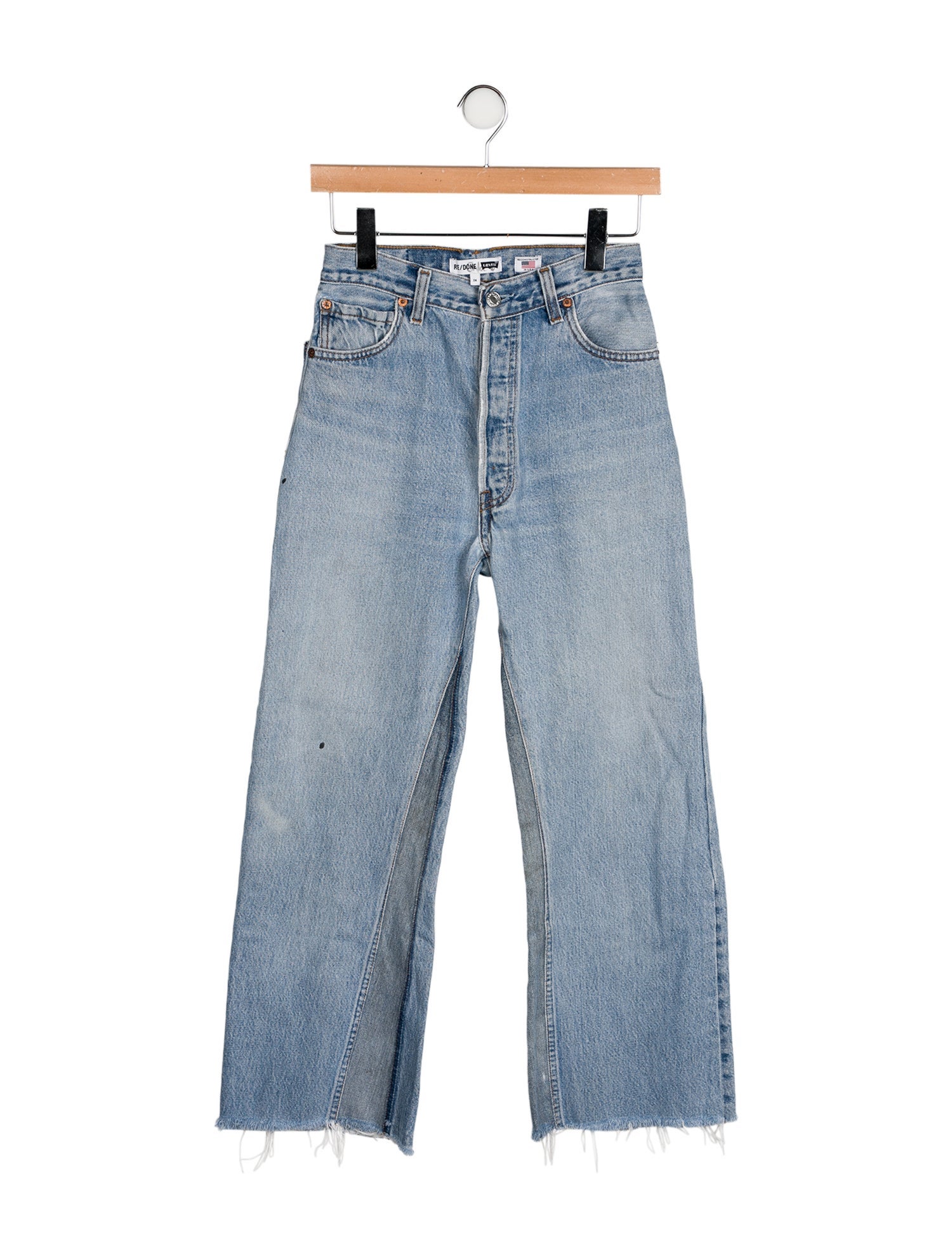 Re/Done X Levis Mid-Rise Wide Leg Jeans
