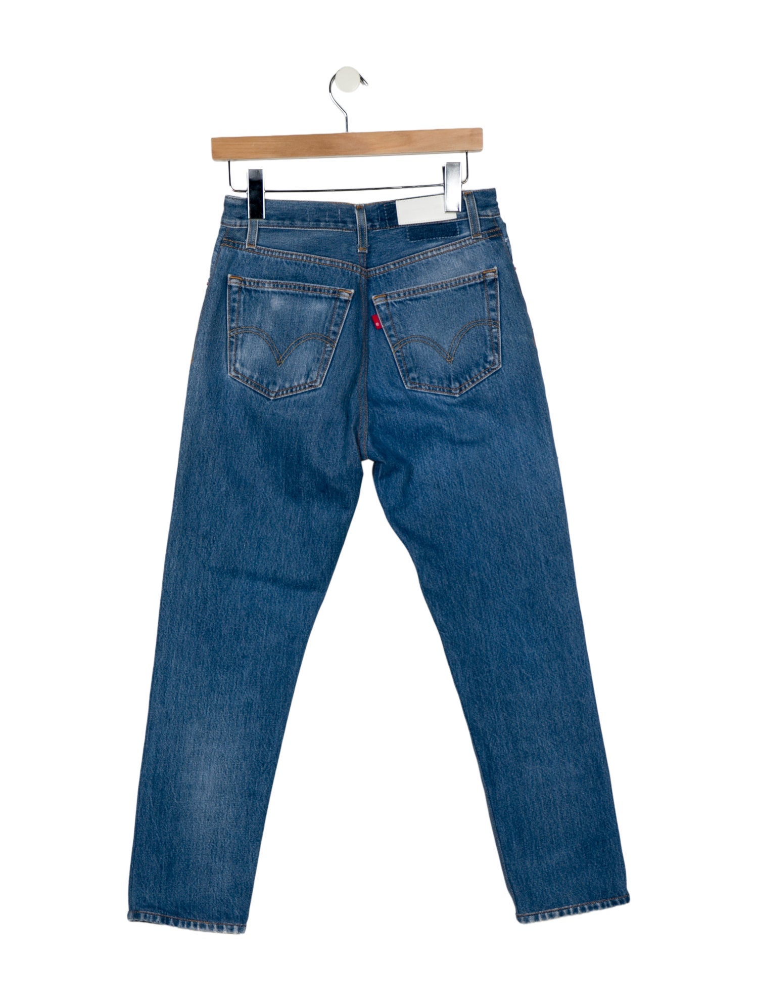 Re/Done X Levis High-Rise Straight Leg Jeans