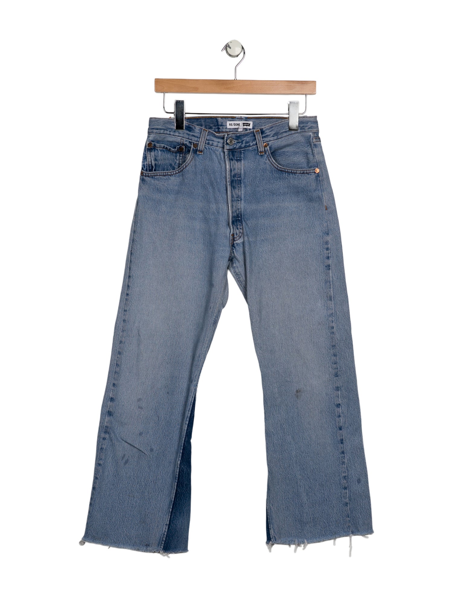 Re/Done X Levis Mid-Rise Wide Leg Jeans