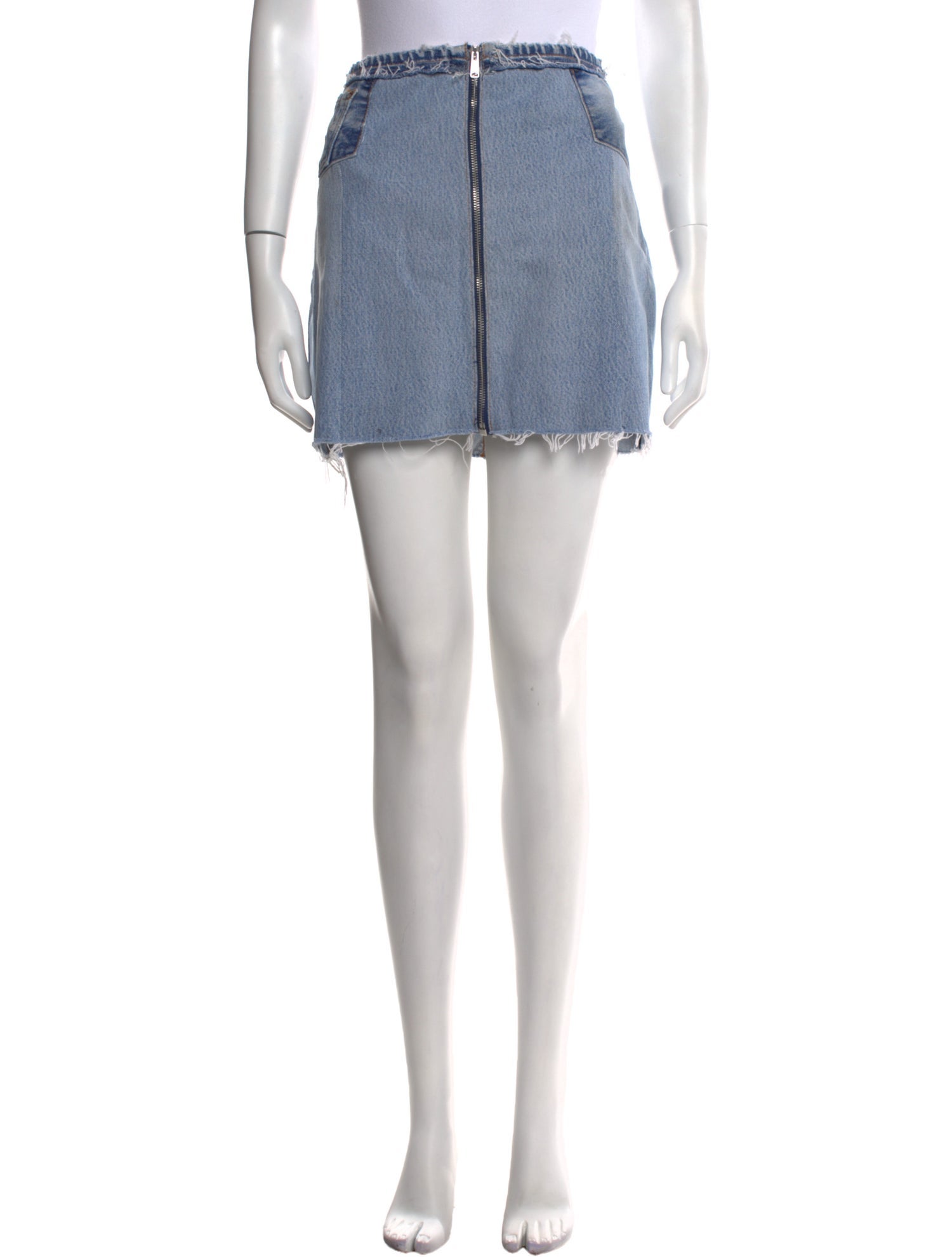 Re/Done X Levis Distressed Accents Mini Skirt