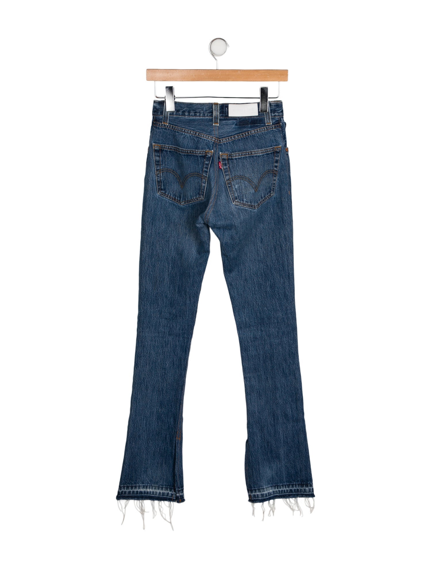 Re/Done X Levis Mid-Rise Straight Leg Jeans