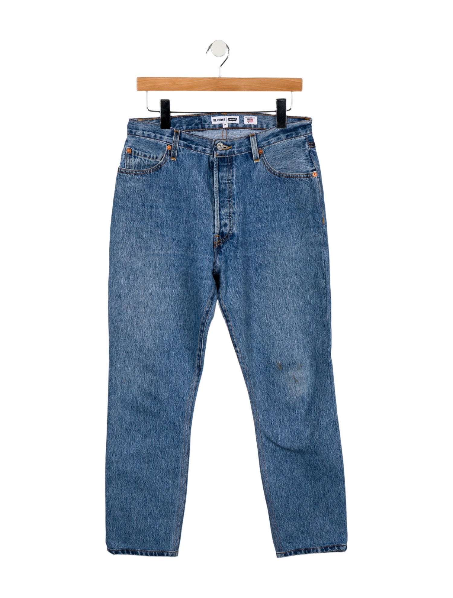 Re/Done X Levis High-Rise Straight Leg Jeans