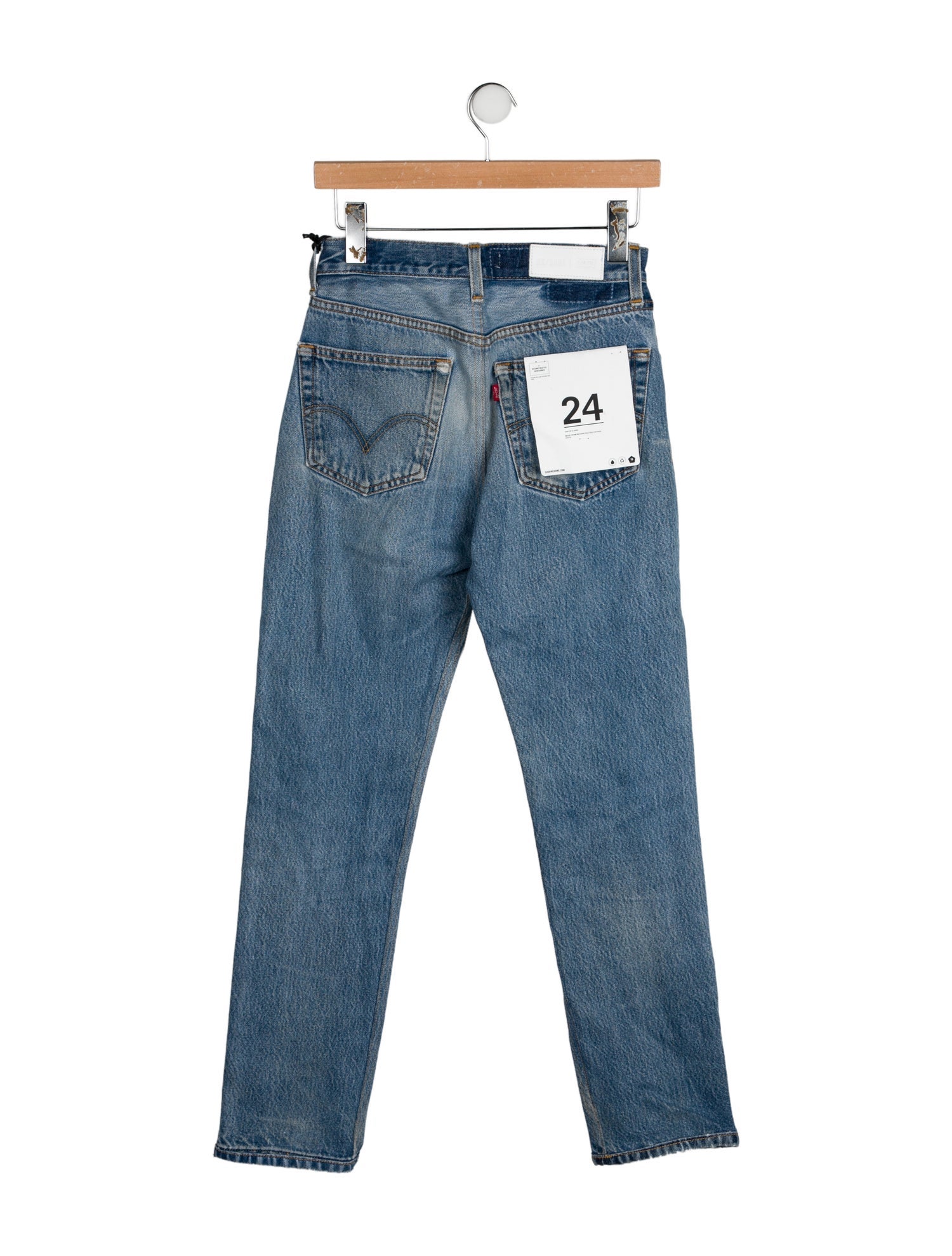 Re/Done X Levis Mid-Rise Straight Leg Jeans w/ Tags