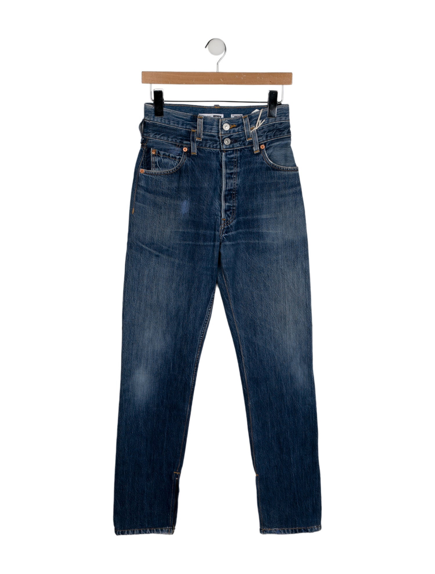 Re/Done X Levis High-Rise Straight Leg Jeans