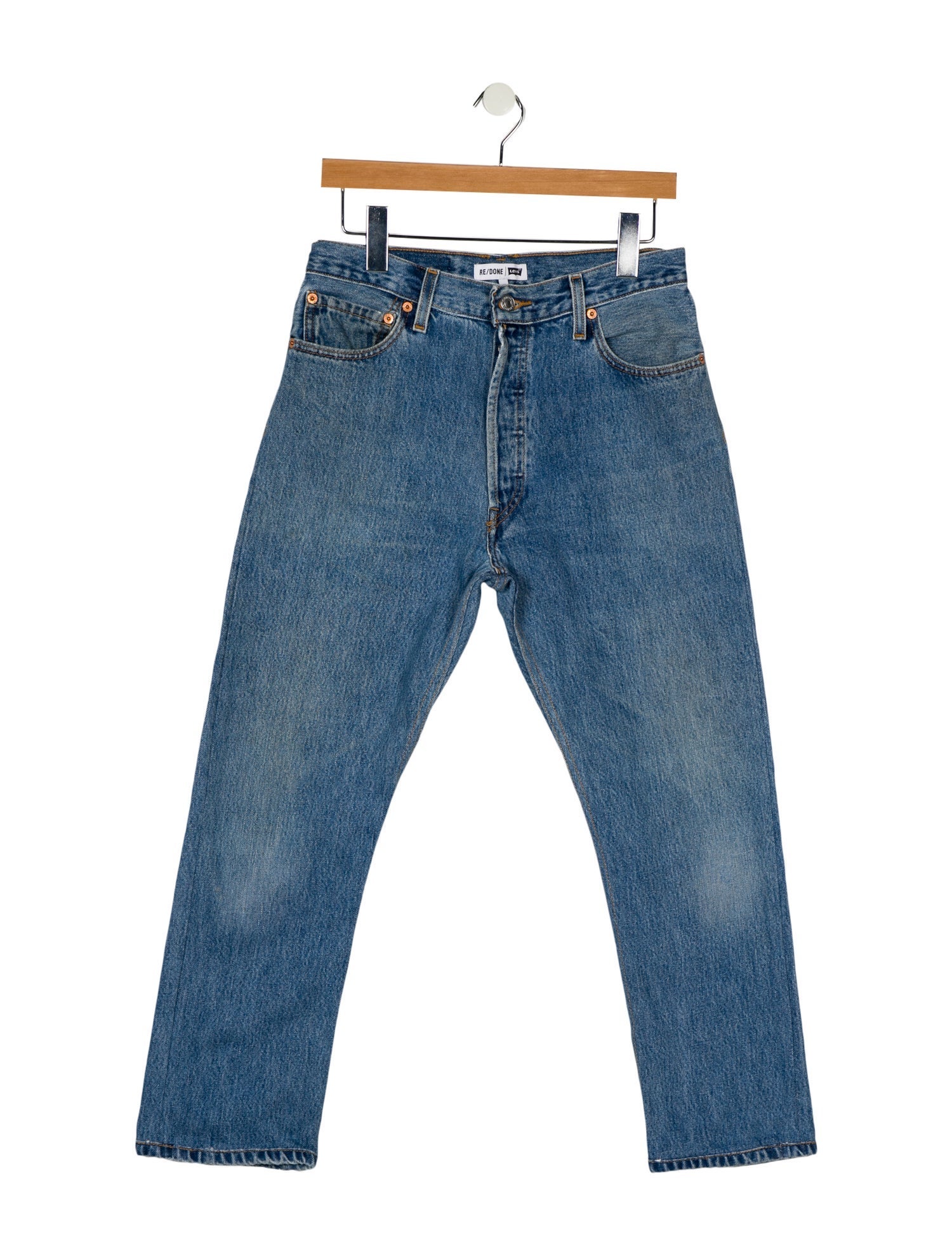 Re/Done X Levis High-Rise Straight Leg Jeans