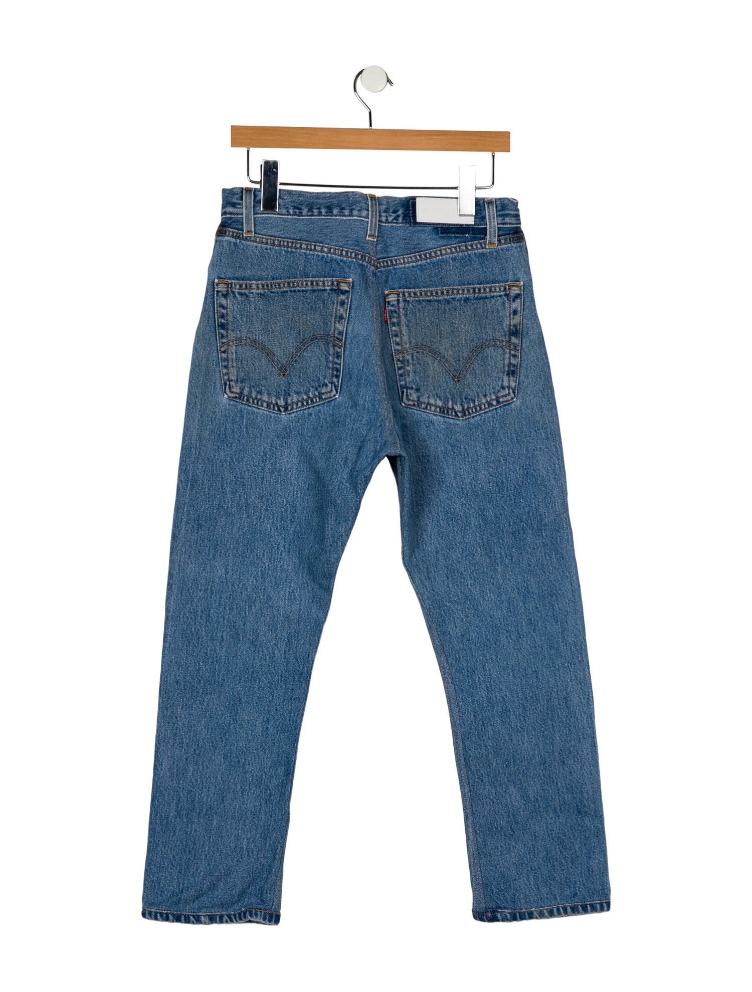 Re/Done X Levis High-Rise Straight Leg Jeans