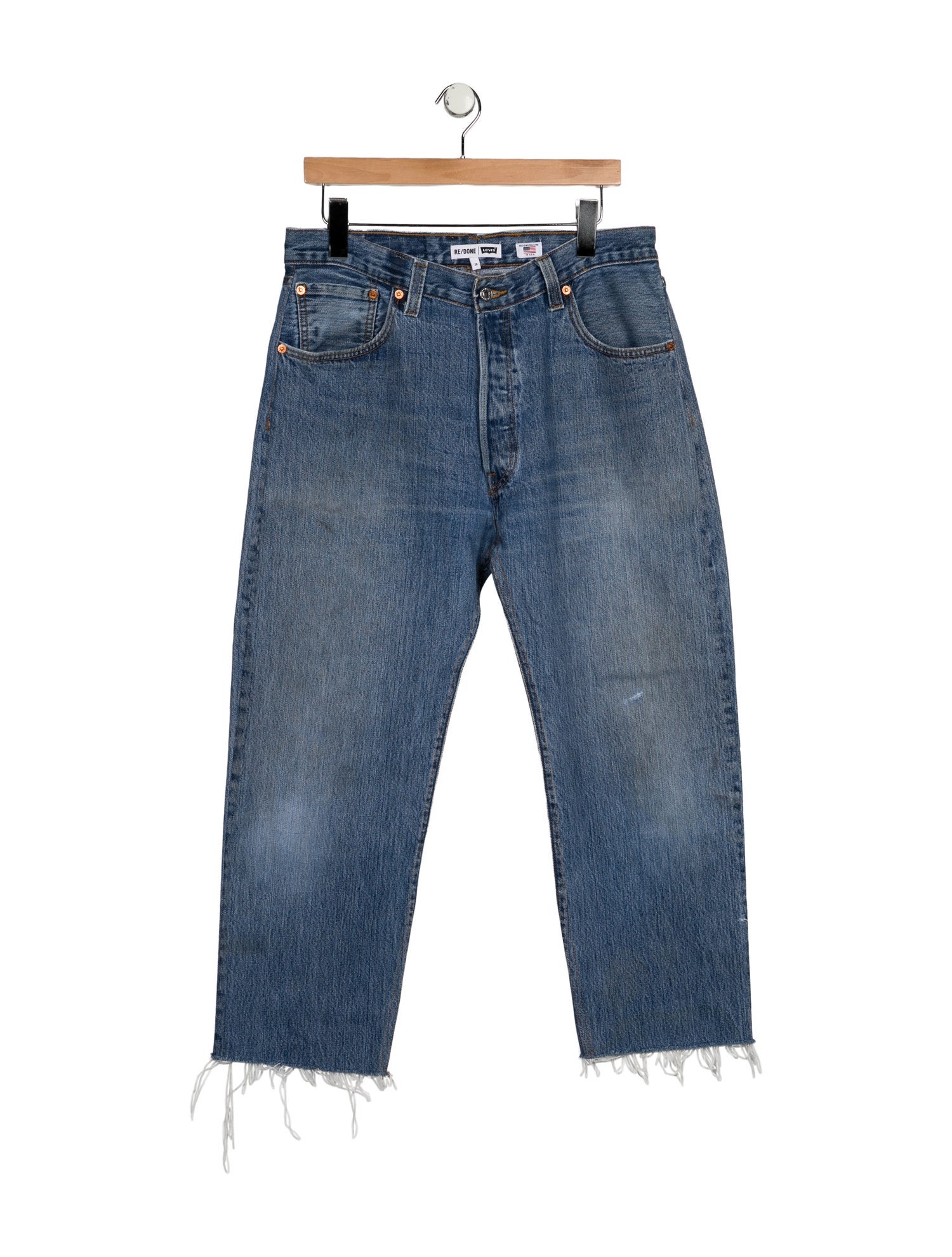 Re/Done X Levis High-Rise Straight Leg Jeans