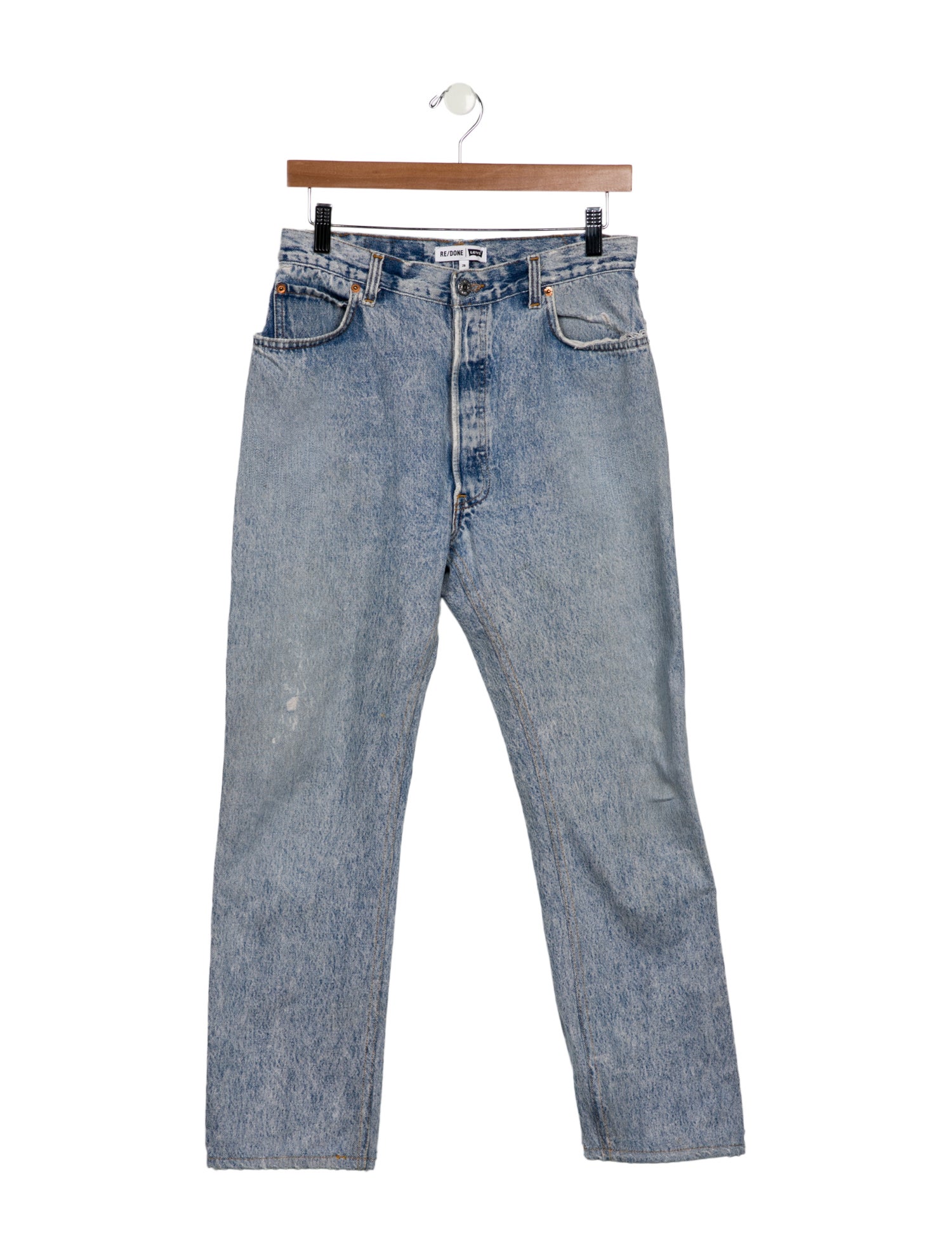 Re/Done X Levis High-Rise Straight Leg Jeans