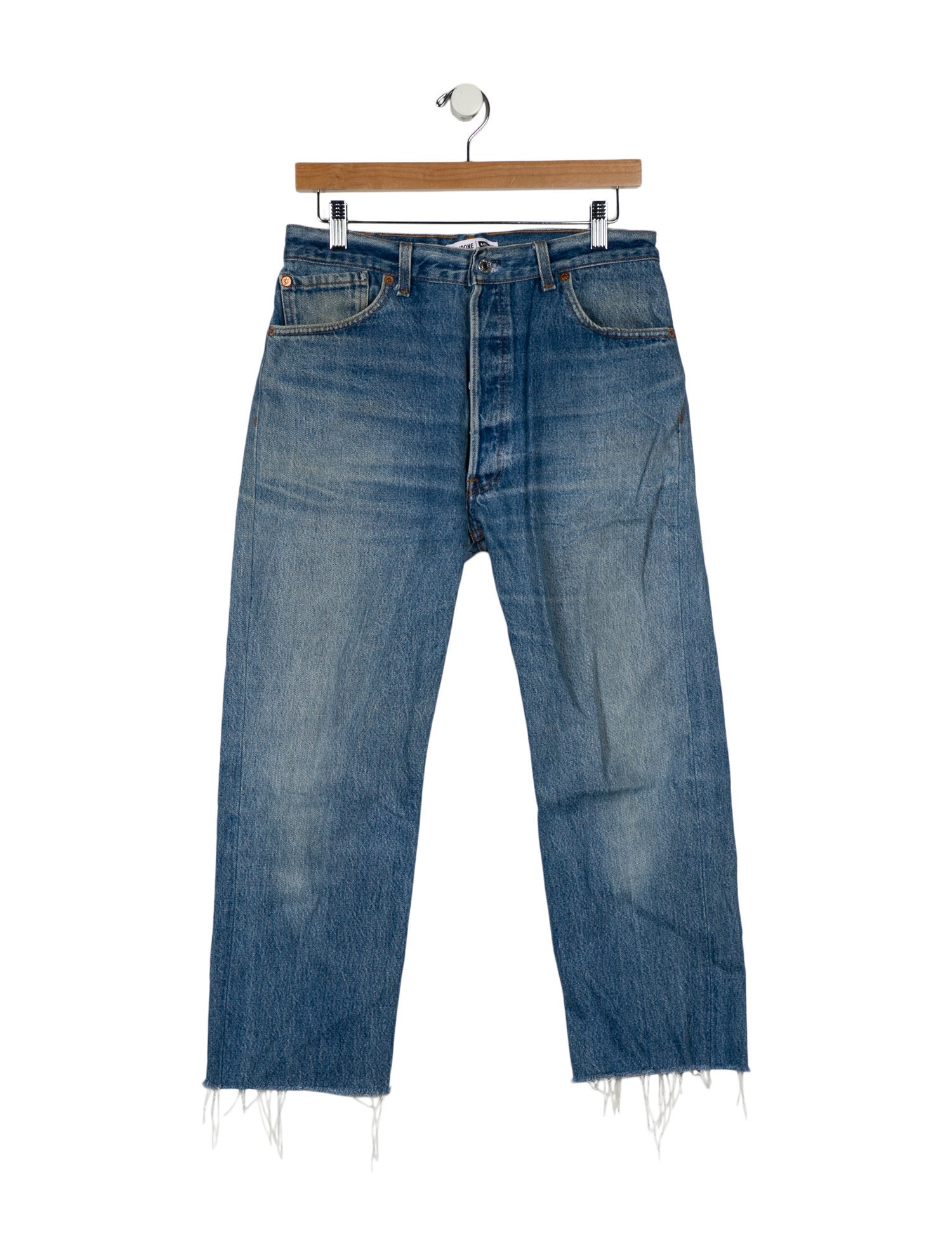 Re/Done X Levis High-Rise Straight Leg Jeans